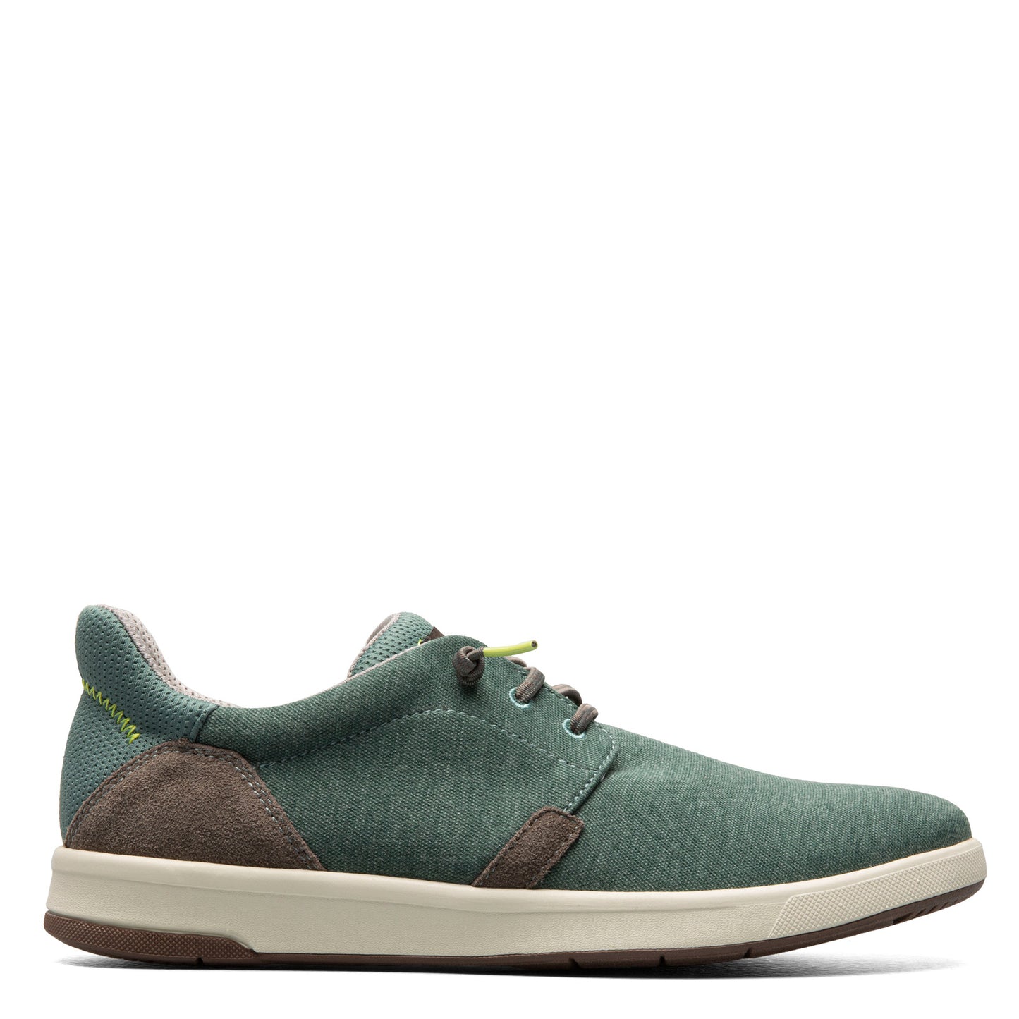 Peltz Shoes Men's Florsheim Crossover Lace Slip-On Sneaker GREEN 14405-340
