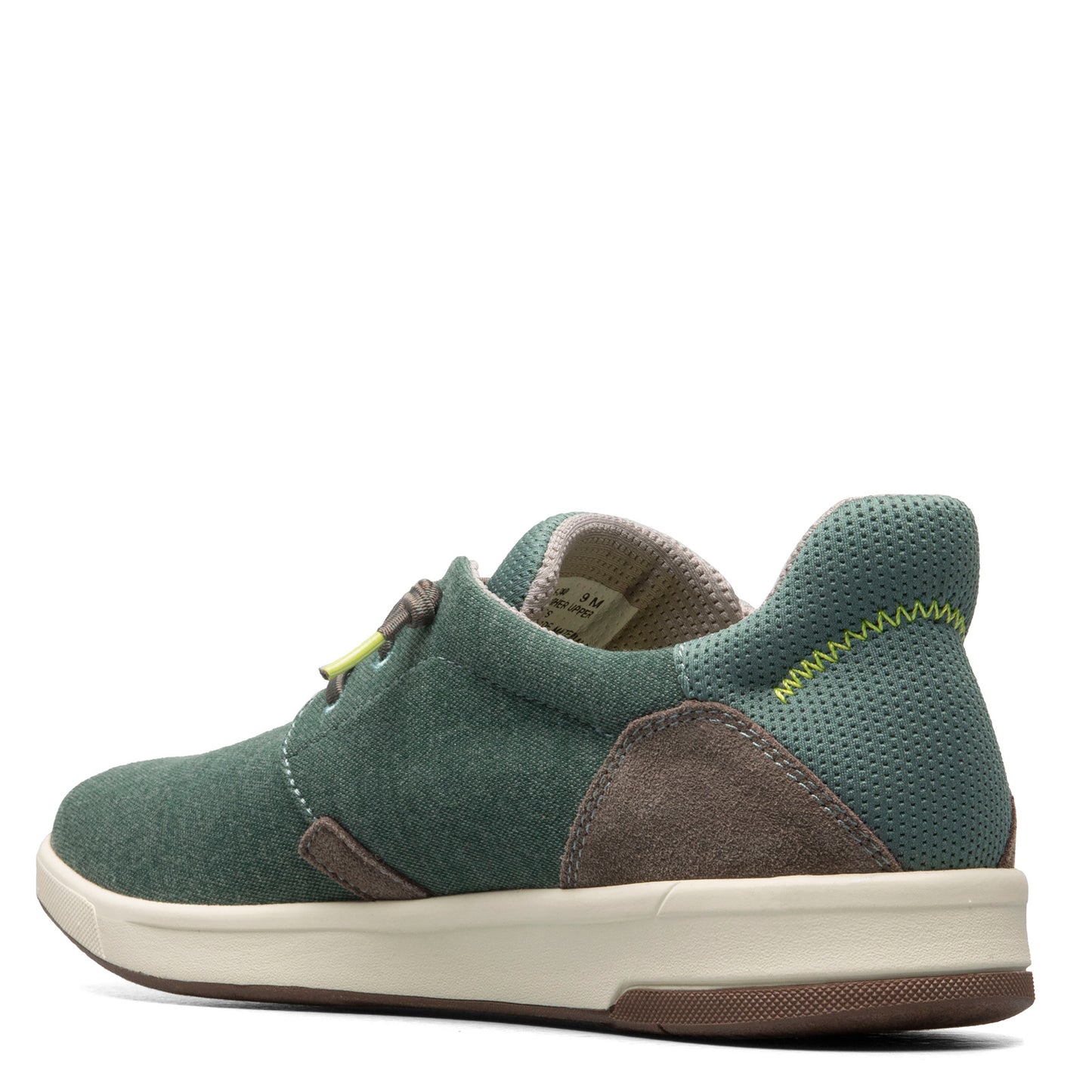Peltz Shoes Men's Florsheim Crossover Lace Slip-On Sneaker GREEN 14405-340