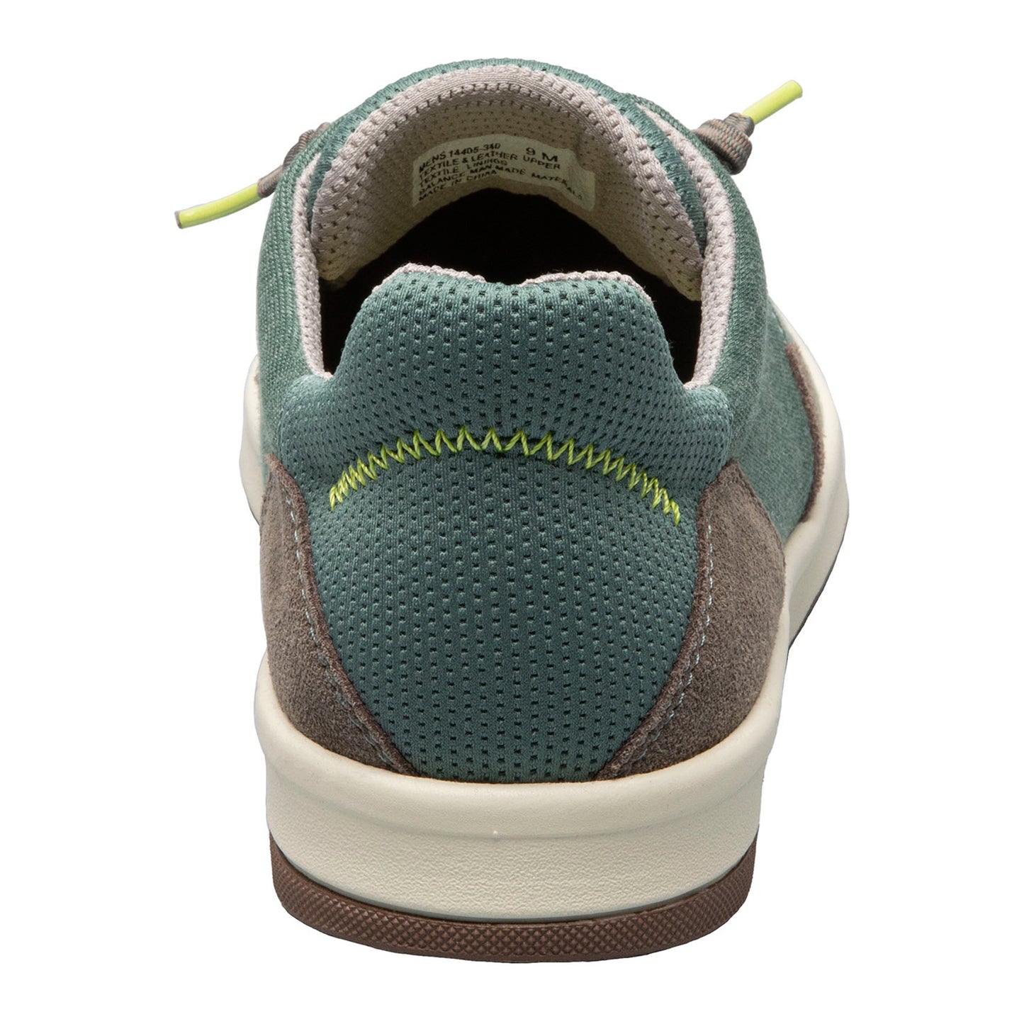 Peltz Shoes Men's Florsheim Crossover Lace Slip-On Sneaker GREEN 14405-340