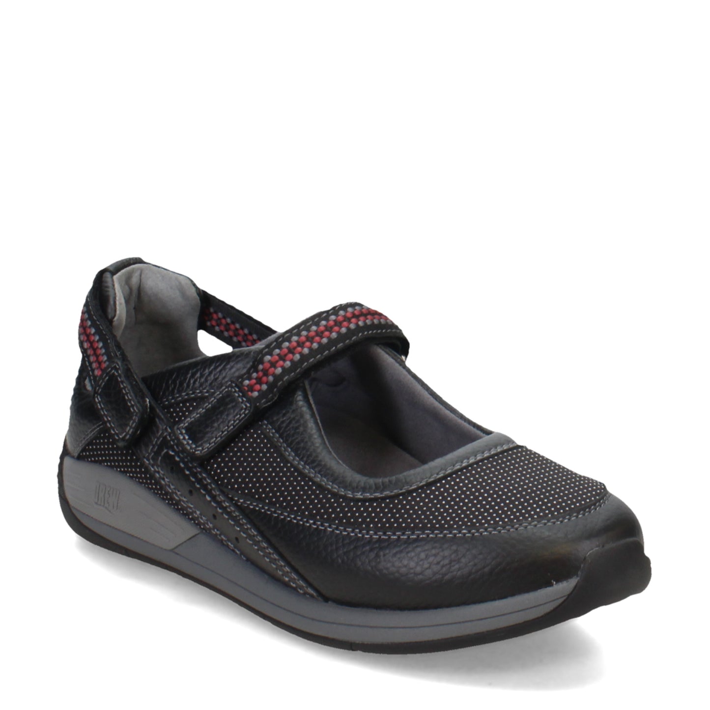 Peltz Shoes Women's Drew Triumph Hook and Loop Sneaker BLACK 14808-19