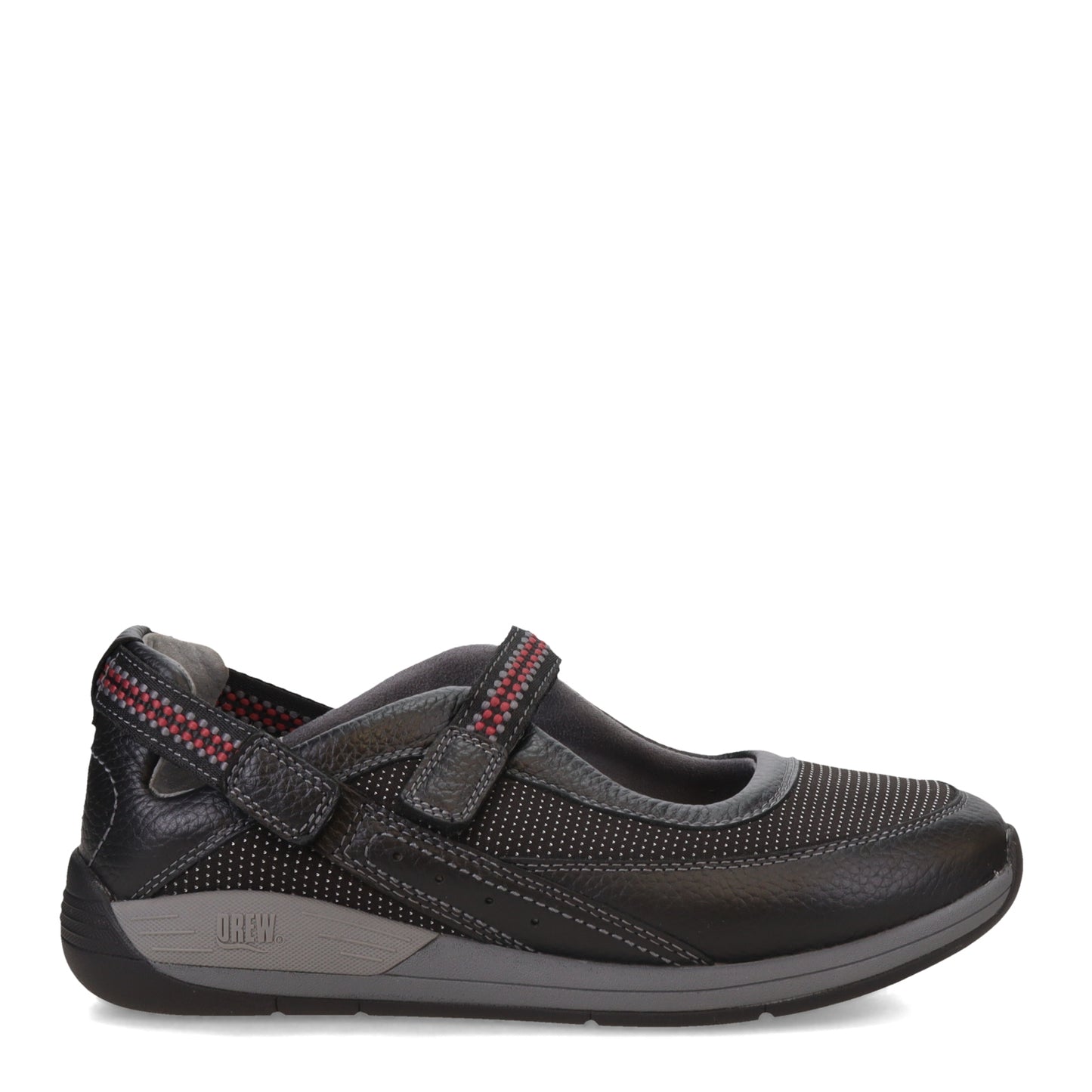 Peltz Shoes Women's Drew Triumph Hook and Loop Sneaker BLACK 14808-19