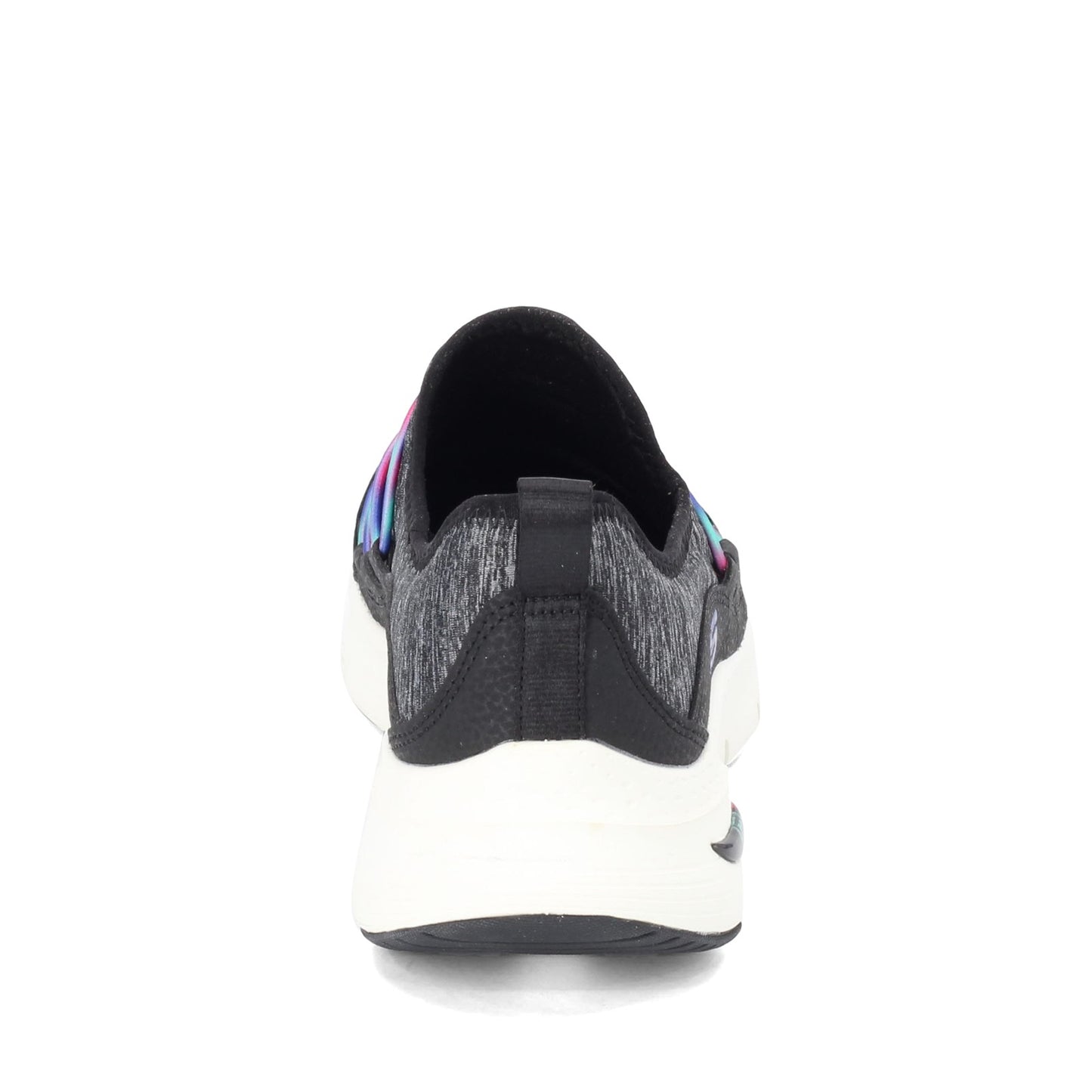 Peltz Shoes Women's Skechers Arch Fit - Rainbow View Sneaker BLACK MULTI 149061-BKMT