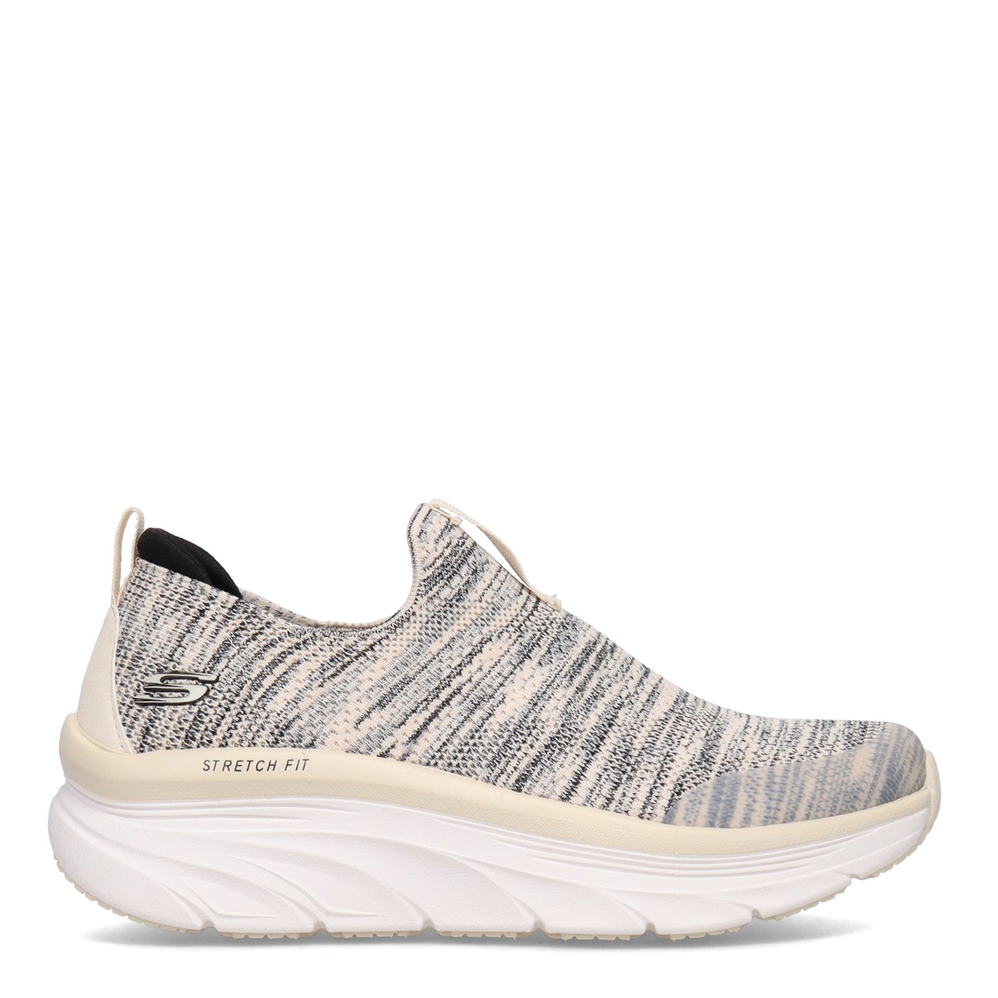 Peltz Shoes Women's Skechers D'Lux Walker - Quick Upgrade Walking Shoe NATURAL BLACK 149128-NTBK