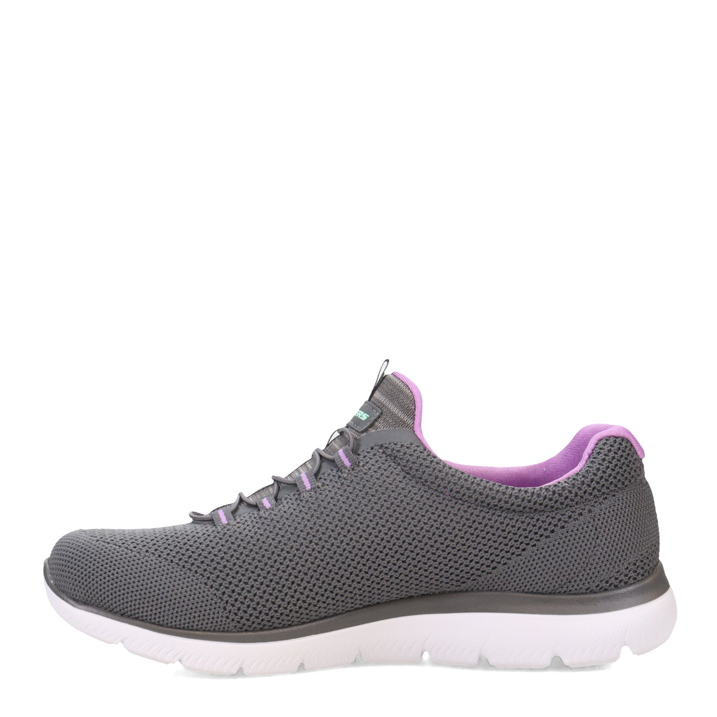 Peltz Shoes Women's Skechers Summits - Cool Classic Sneaker - Wide Width Charcoal/Lavender 149206W-CCLV