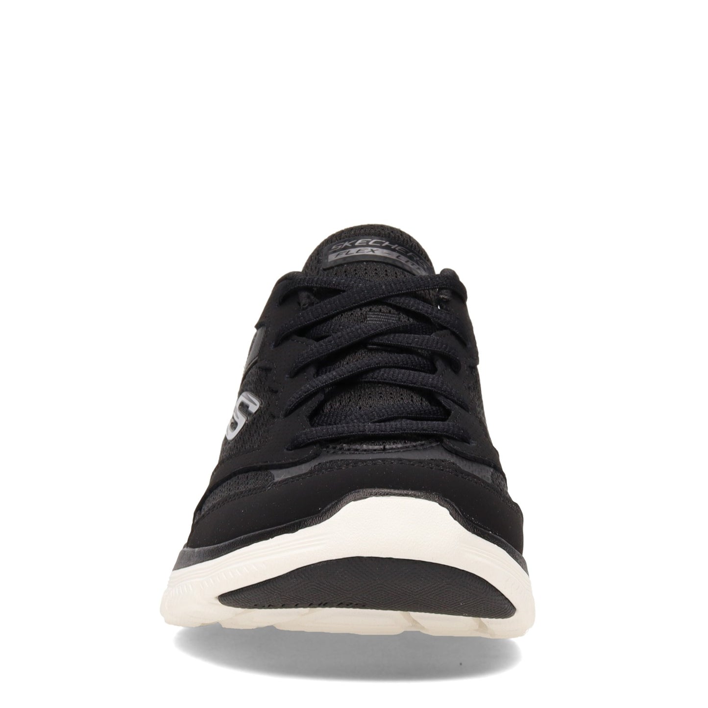 Peltz Shoes Women's Skechers Flex Appeal 4.0 Sneaker BLACK / WHITE 149305-BKW