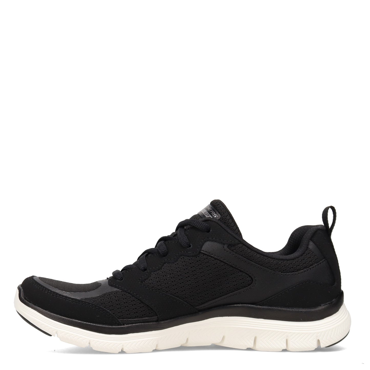 Peltz Shoes Women's Skechers Flex Appeal 4.0 Sneaker BLACK / WHITE 149305-BKW