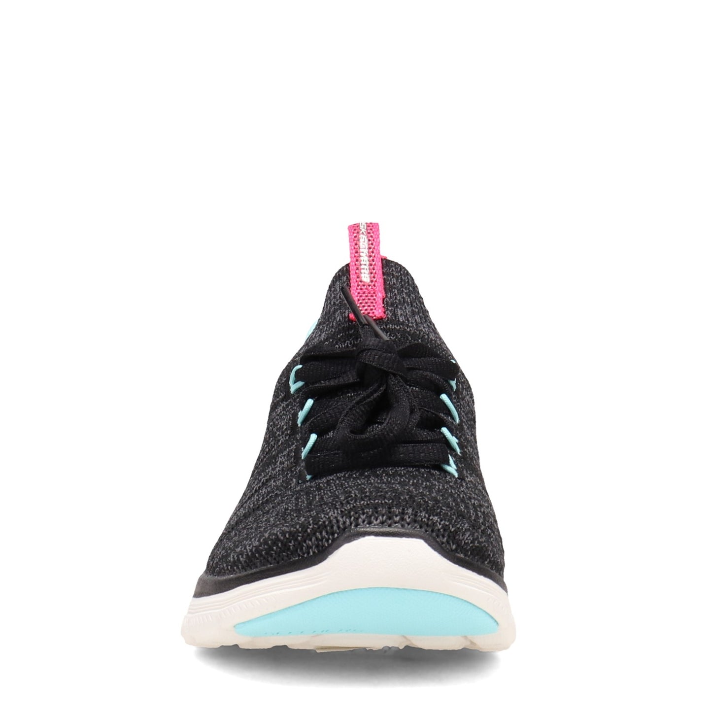 Peltz Shoes Women's Skechers Flex Appeal 4.0 - Simple Joy Sneaker BLACK / BLUE 149306-BKLB