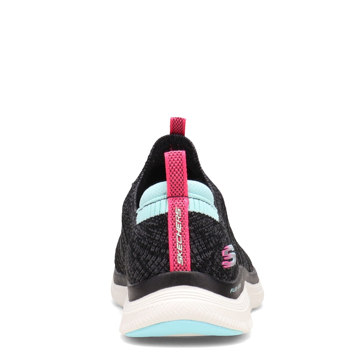 Peltz Shoes Women's Skechers Flex Appeal 4.0 - Simple Joy Sneaker BLACK / BLUE 149306-BKLB