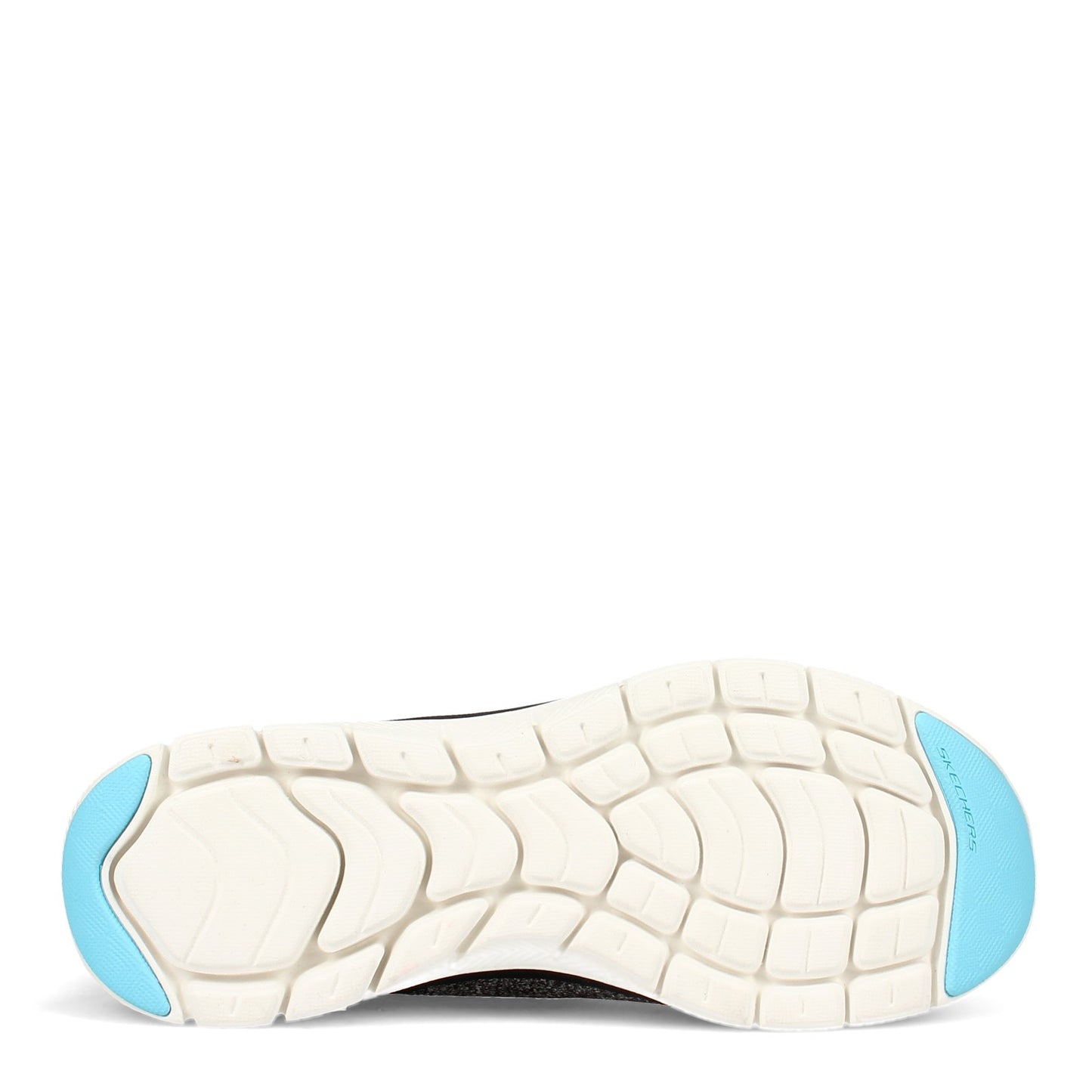 Peltz Shoes Women's Skechers Flex Appeal 4.0 Sneaker BLACK / BLUE 149307-BKLB