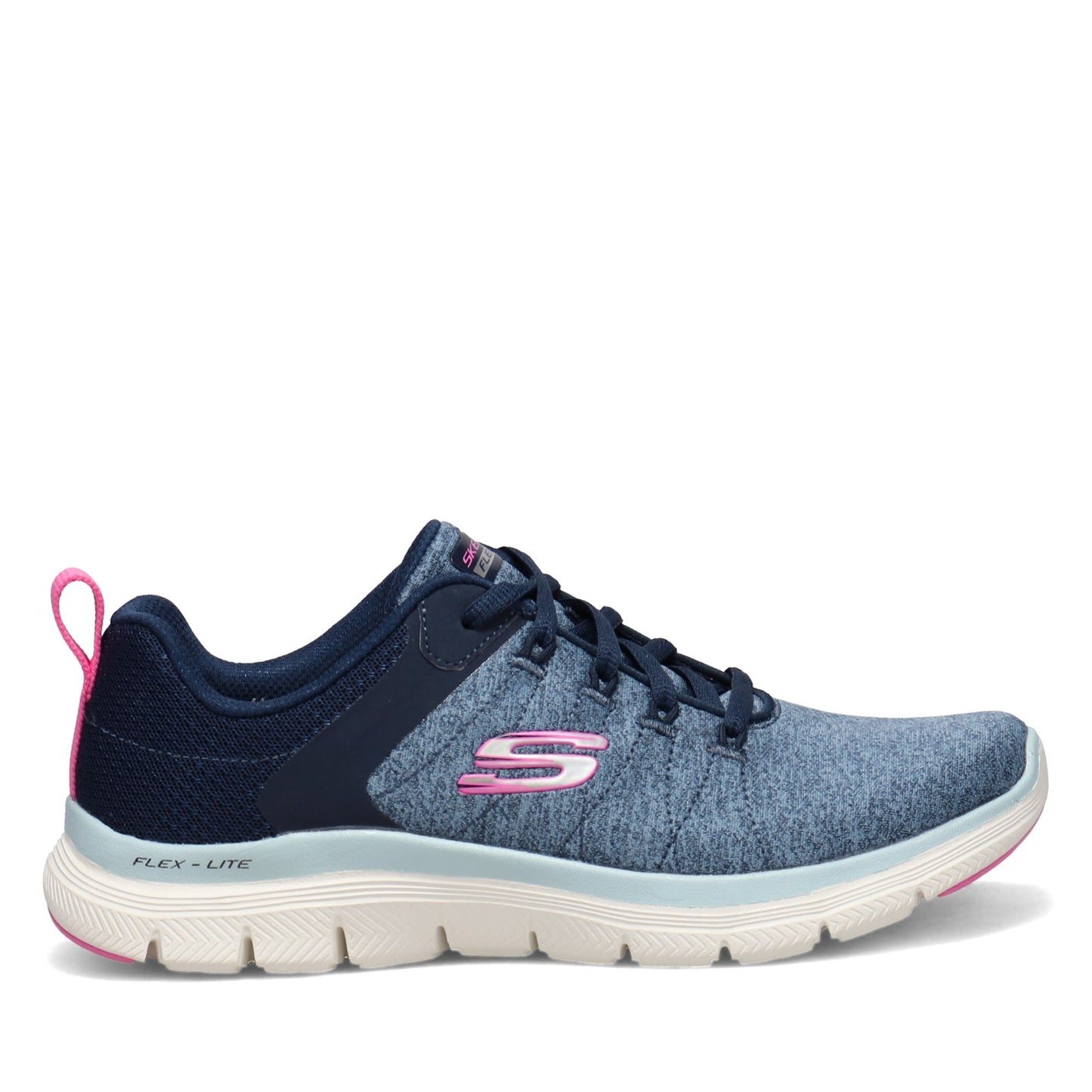 Peltz Shoes Women's Skechers Flex Appeal 4.0 Sneaker NAVY 149307-NVBL