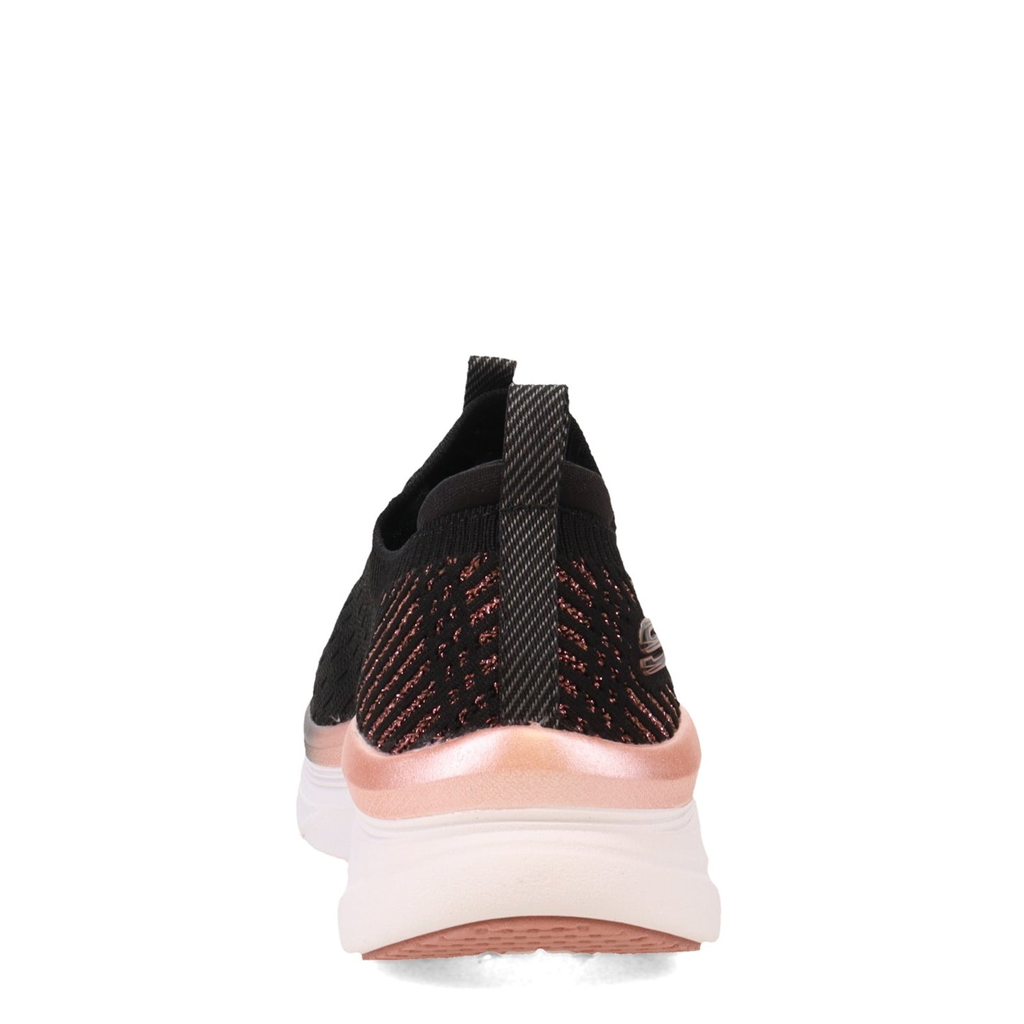 Peltz Shoes Women's Skechers Relaxed Fit: D'Lux Walker - Let it Glow Walking Shoe BLACK ROSE 149366-BKRG