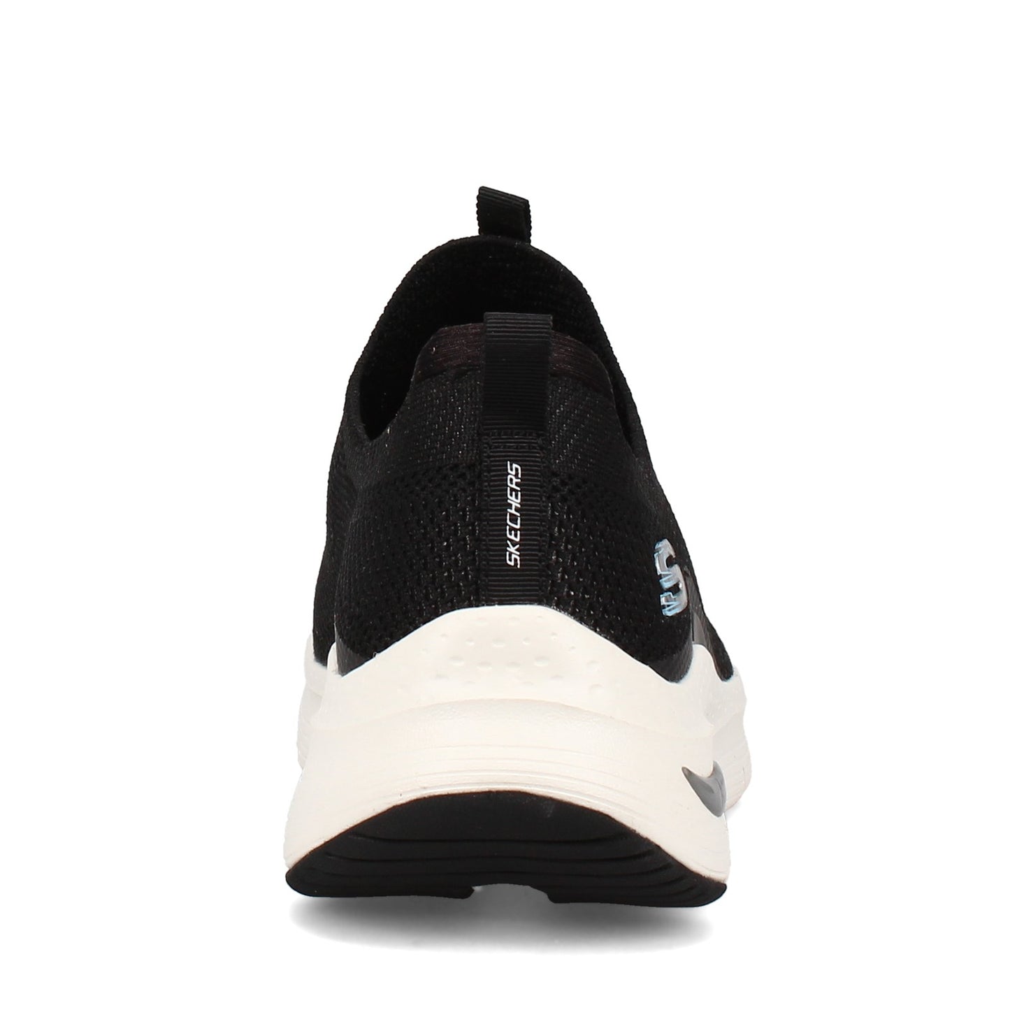 Peltz Shoes Women's Skechers Arch Fit - Keep It Up Slip-On BLACK / WHITE 149415-BKW