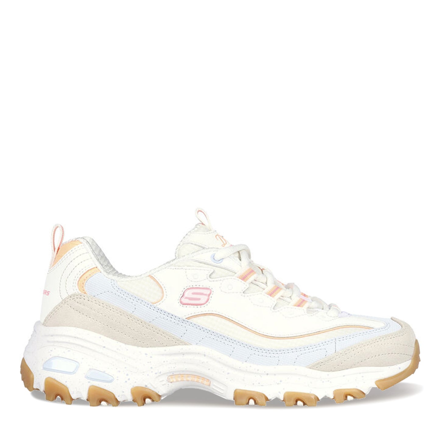 Peltz Shoes Women's Skechers D'Lites - Bold Views Sneaker Natural Multi 149589-NTMT