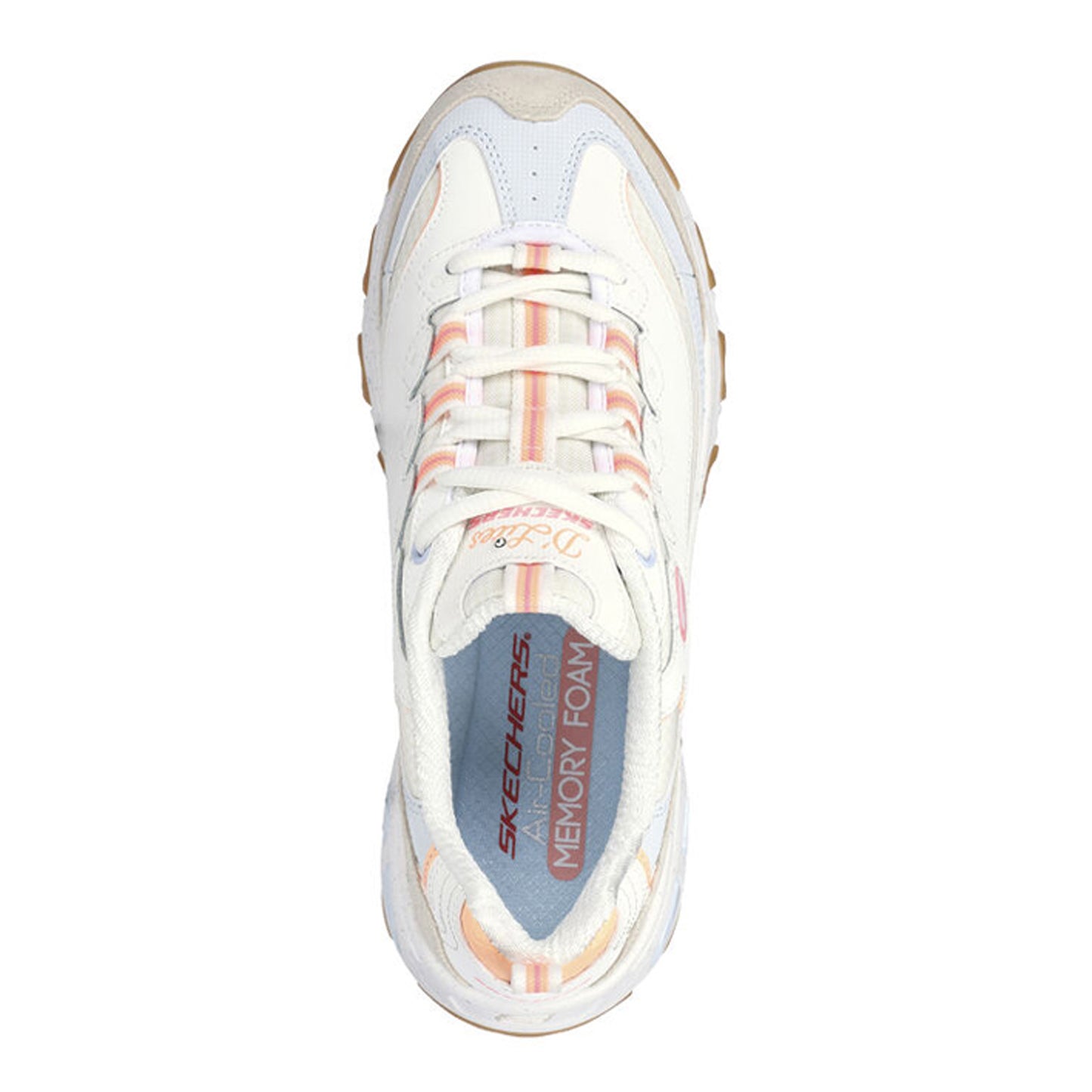 Peltz Shoes Women's Skechers D'Lites - Bold Views Sneaker Natural Multi 149589-NTMT