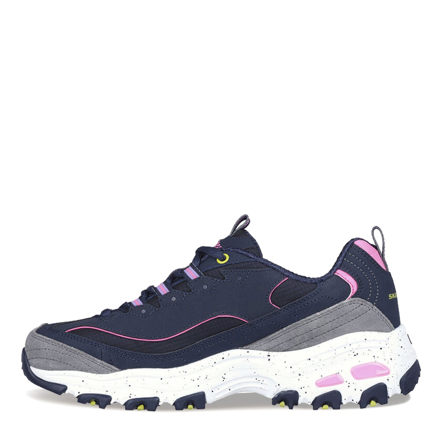 Peltz Shoes Women's Skechers D'Lites - Bold Views Sneaker NAVY MULTI 149589-NVMT