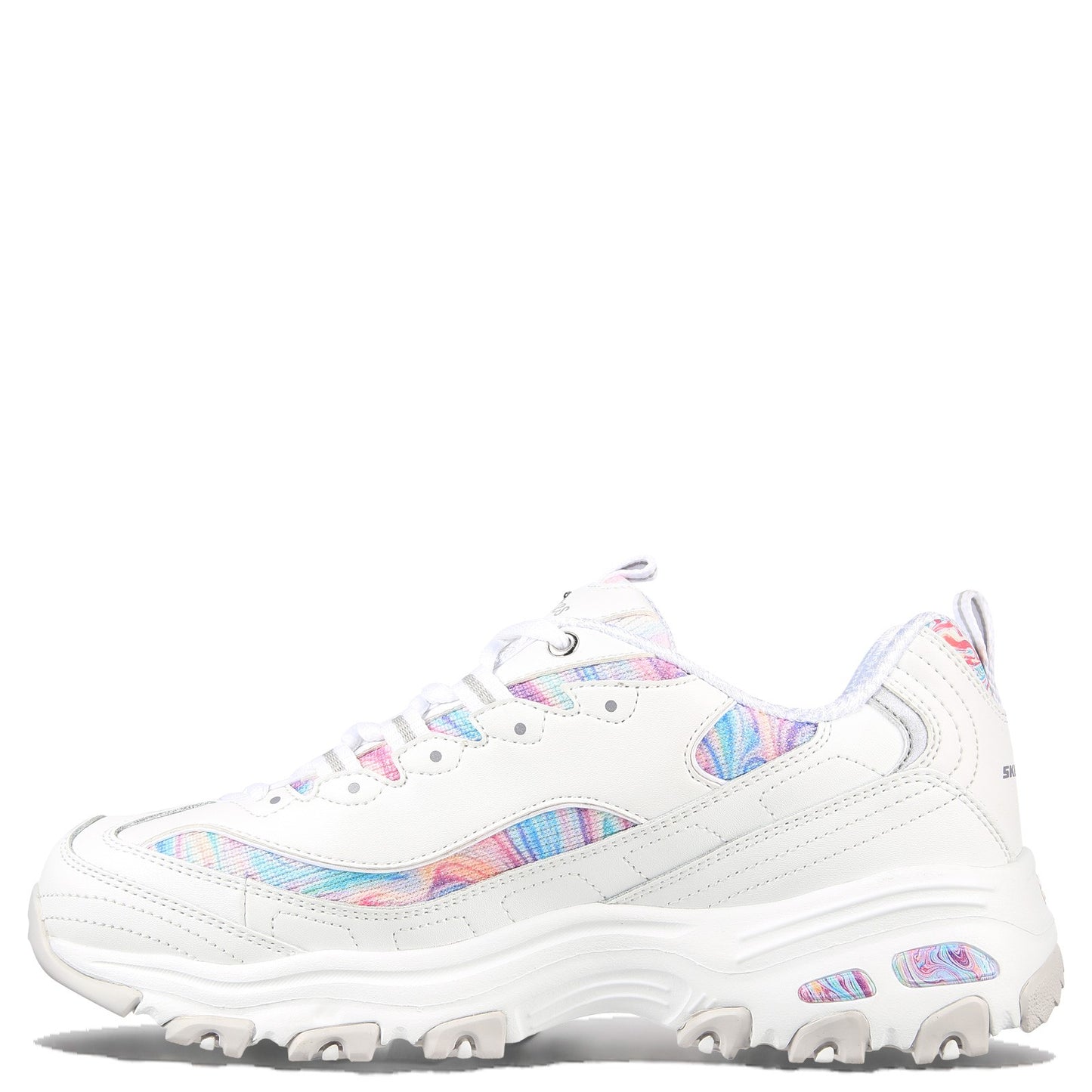 Peltz Shoes Women's Skechers D'Lites - Whimsical Dreams Sneaker WHITE PASTEL 149789-WMLT