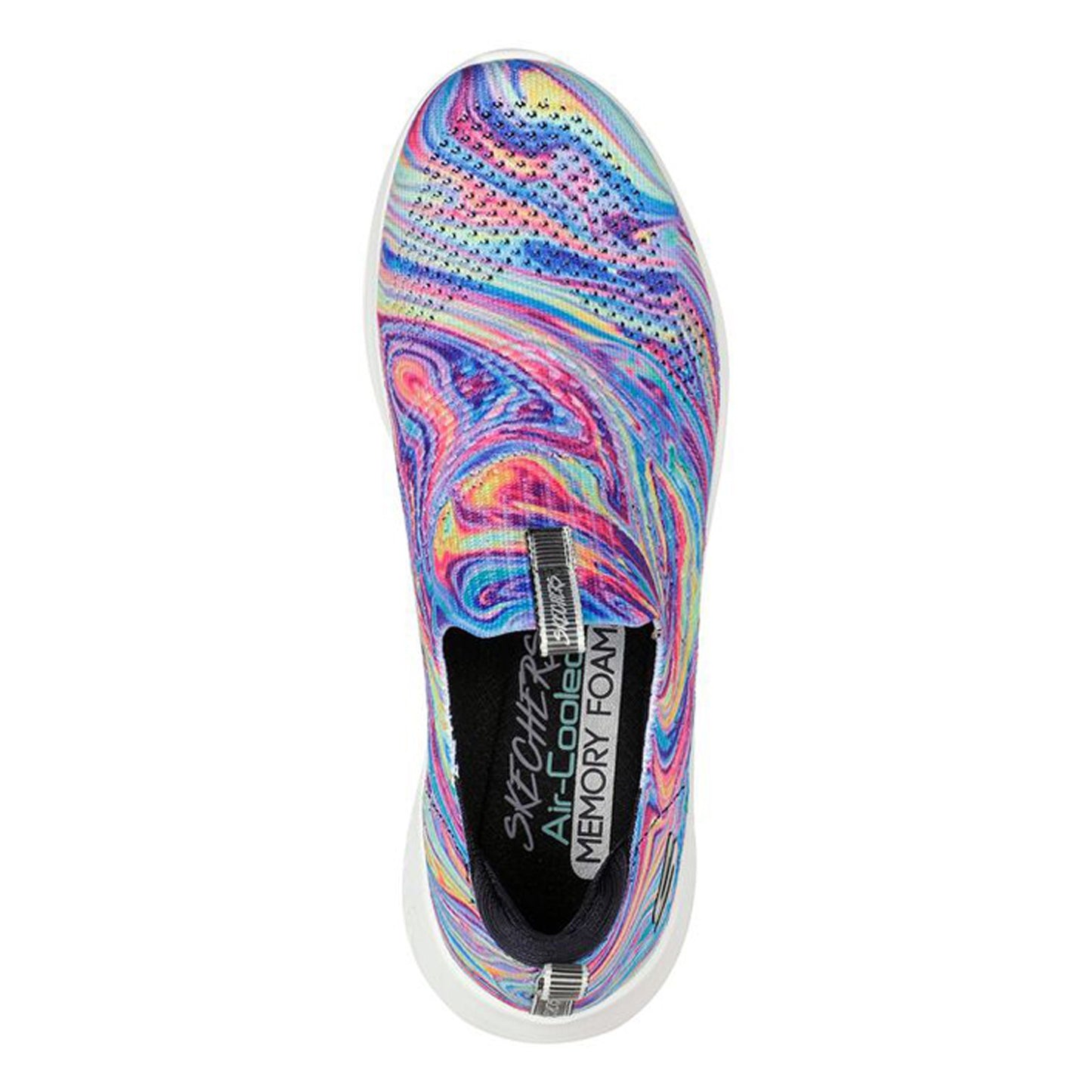 Peltz Shoes Women's Skechers Ultra Flex 3.0 - Groovy Orbit Slip-On MULTI FABRIC 149862-MULT