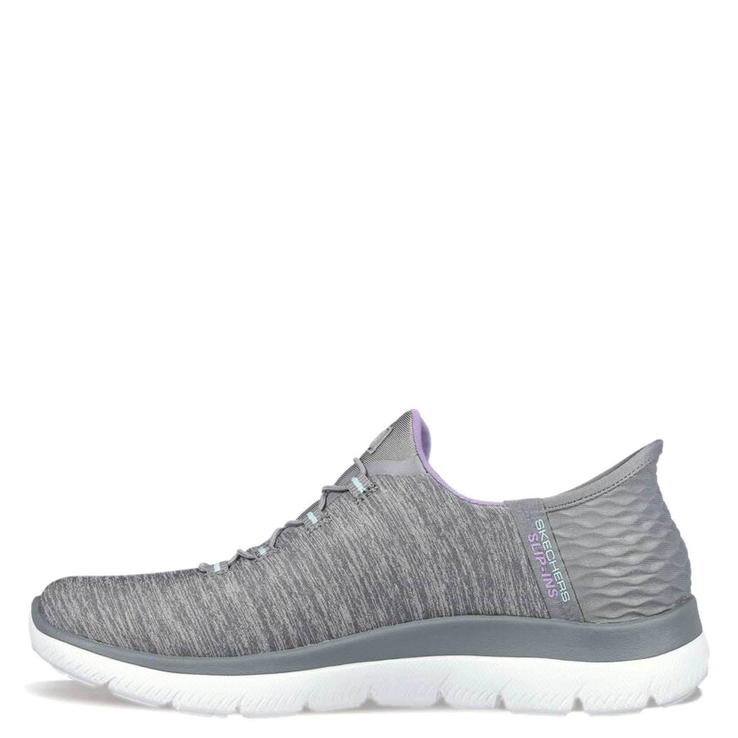 Peltz Shoes Women's Skechers Slip-ins Summits Dazzling Haze Sneaker - Wide Width GREY 149937W-GYMT