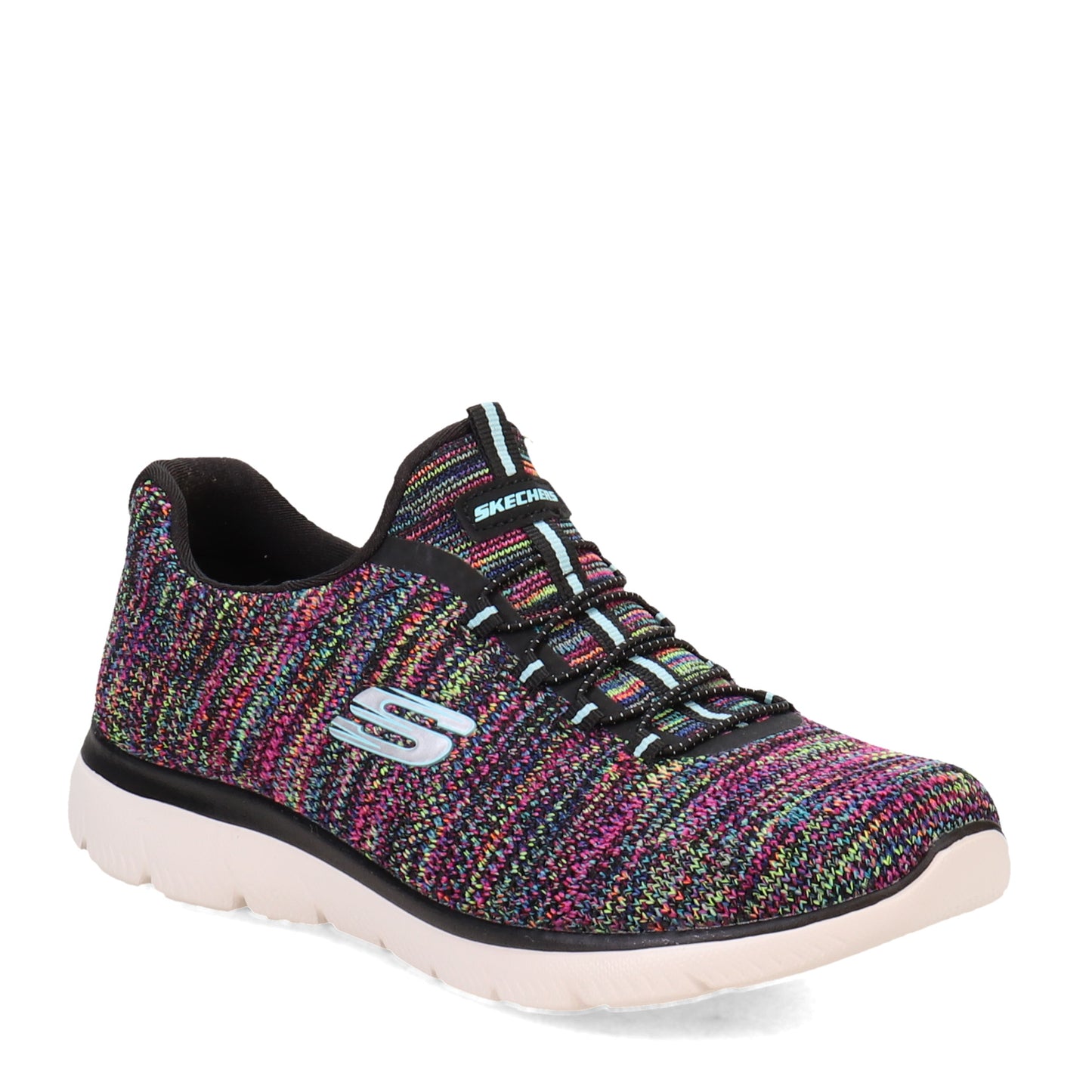 Peltz Shoes Women's Skechers Summits - Forever Glowing Sneaker BLACK 149939-BKMT