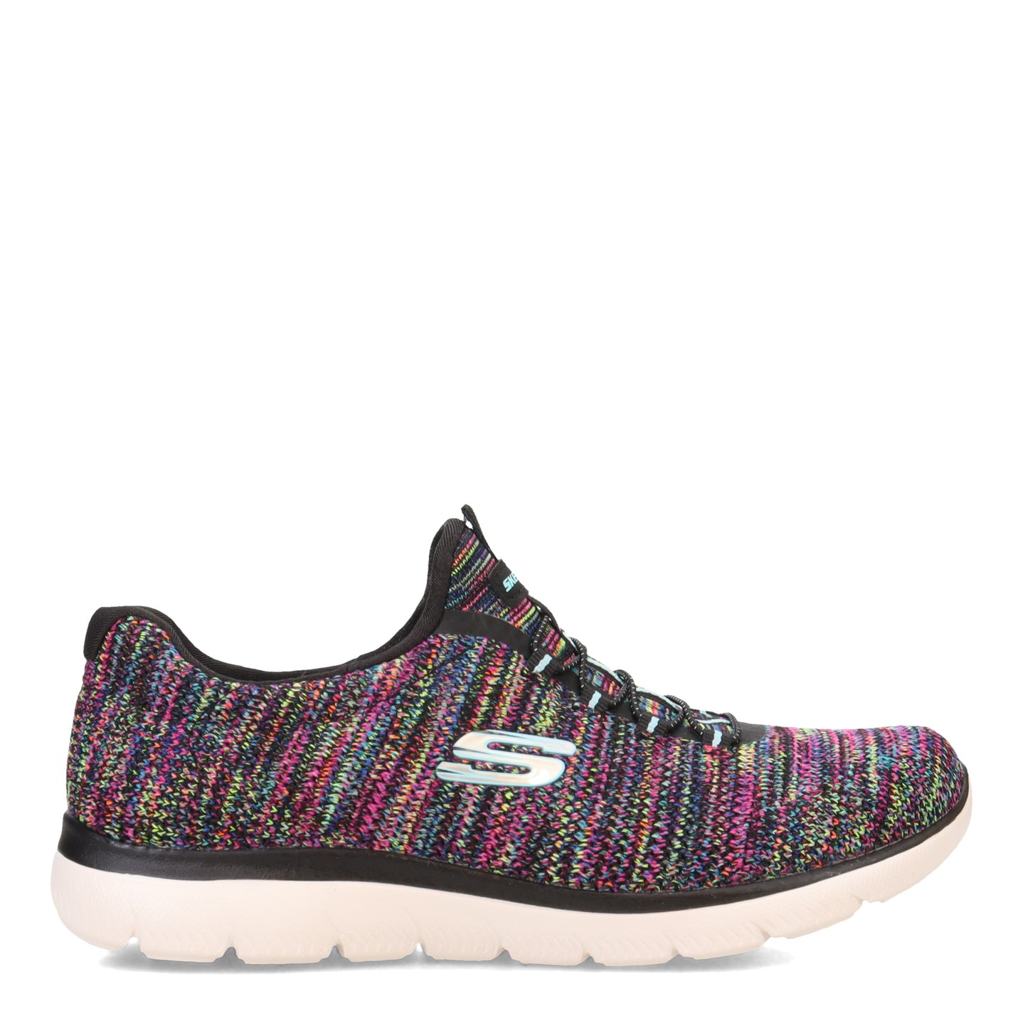 Peltz Shoes Women's Skechers Summits - Forever Glowing Sneaker BLACK 149939-BKMT
