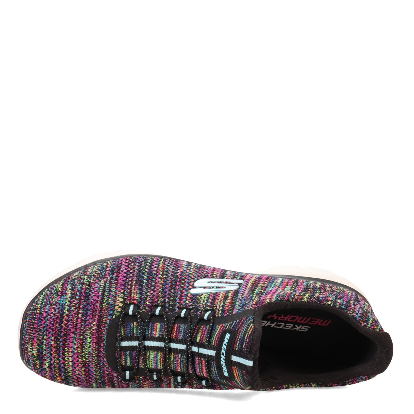 Peltz Shoes Women's Skechers Summits - Forever Glowing Sneaker BLACK 149939-BKMT