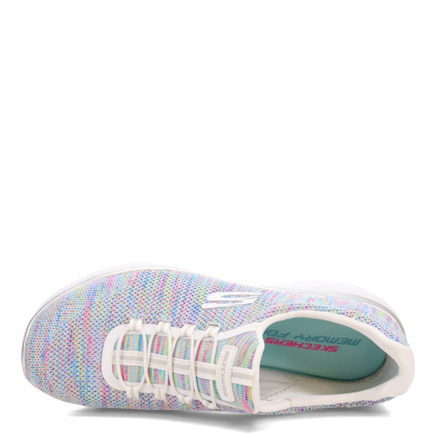 Peltz Shoes Women's Skechers Summits - Forever Glowing Sneaker WHITE 149939-WMLT