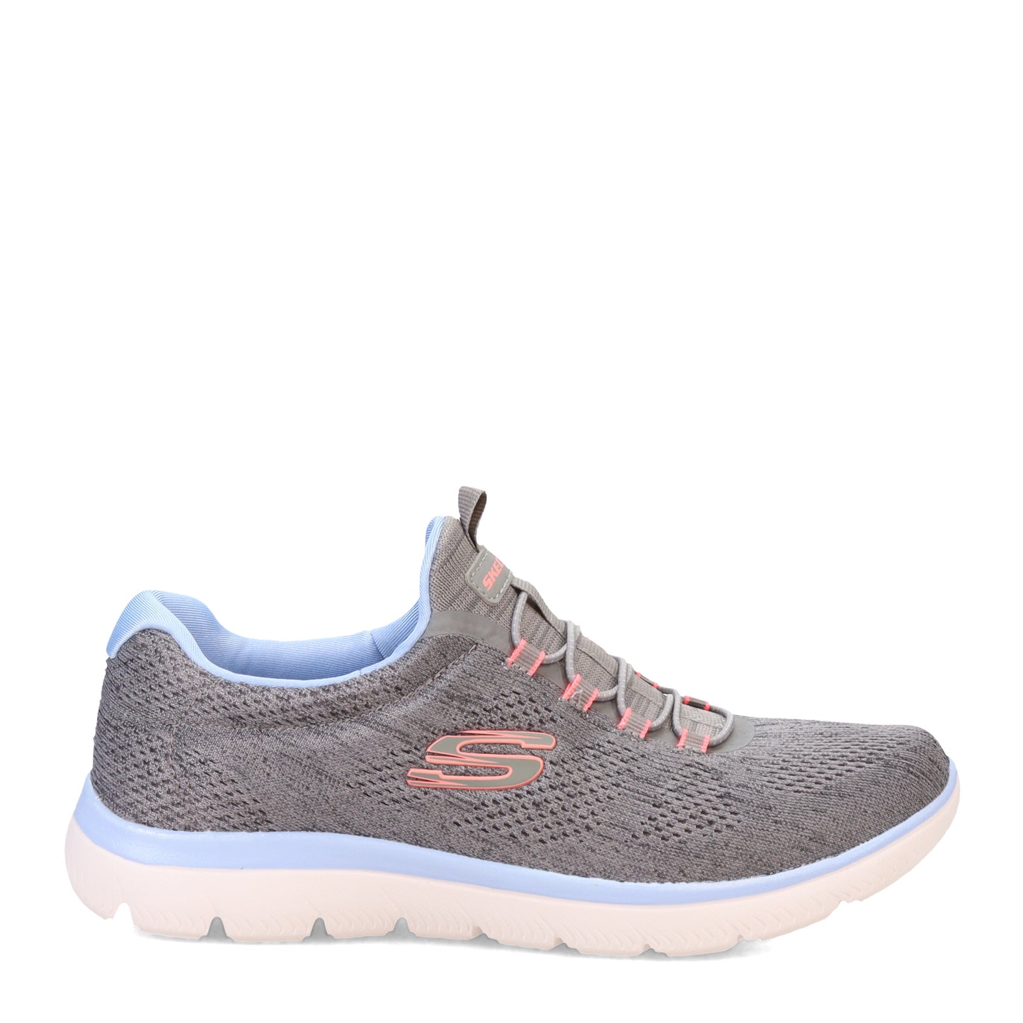 Peltz Shoes Women's Skechers Summits - Fun Flair Sneaker GREY 150113-GYMT