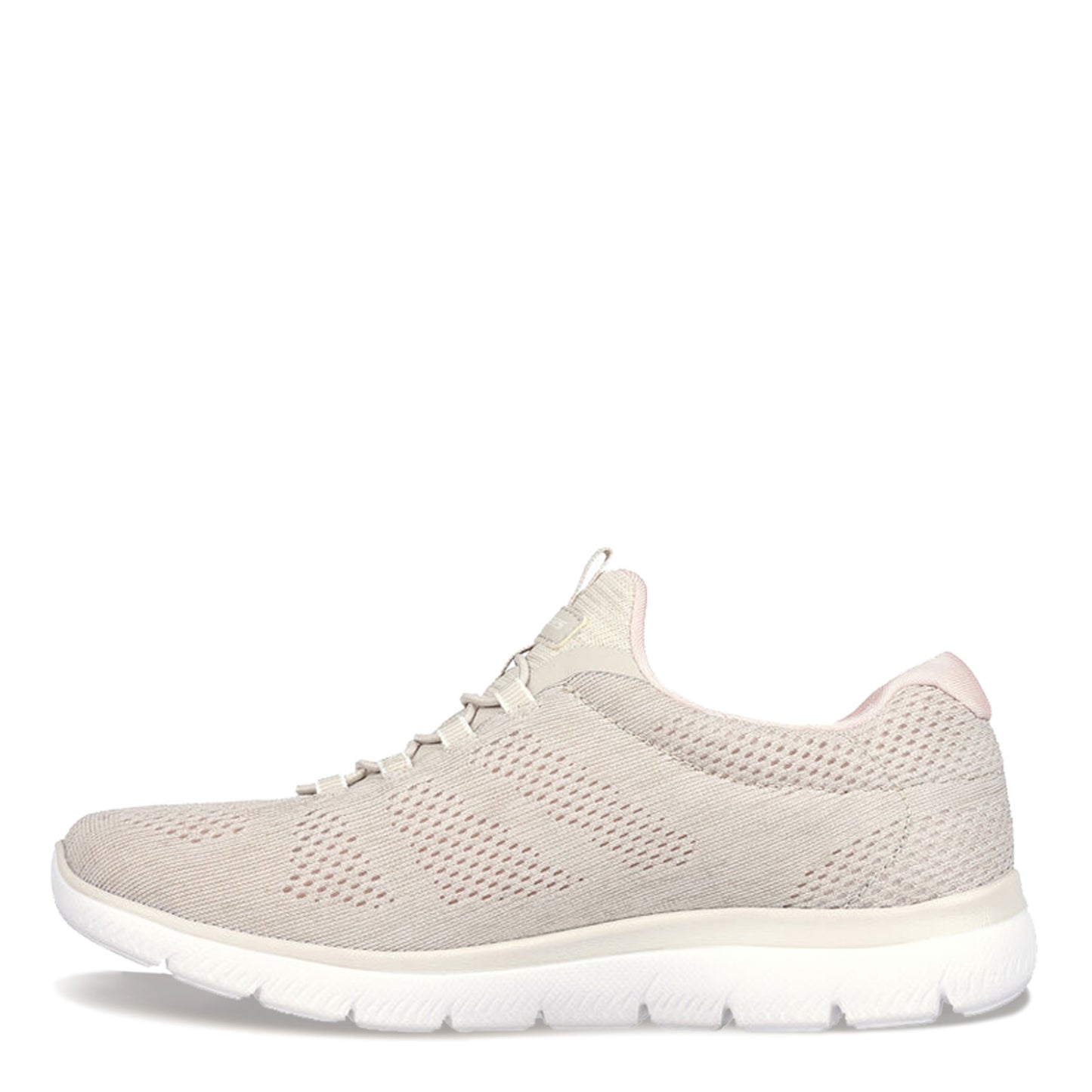 Peltz Shoes Women's Skechers Summits - Fun Flair Sneaker TAUPE PINK 150113-TPPK