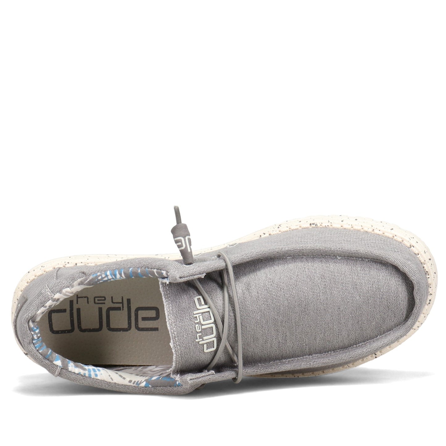 Peltz Shoes Men's Hey Dude Wally Stretch Shoe IRON GREY 150203910
