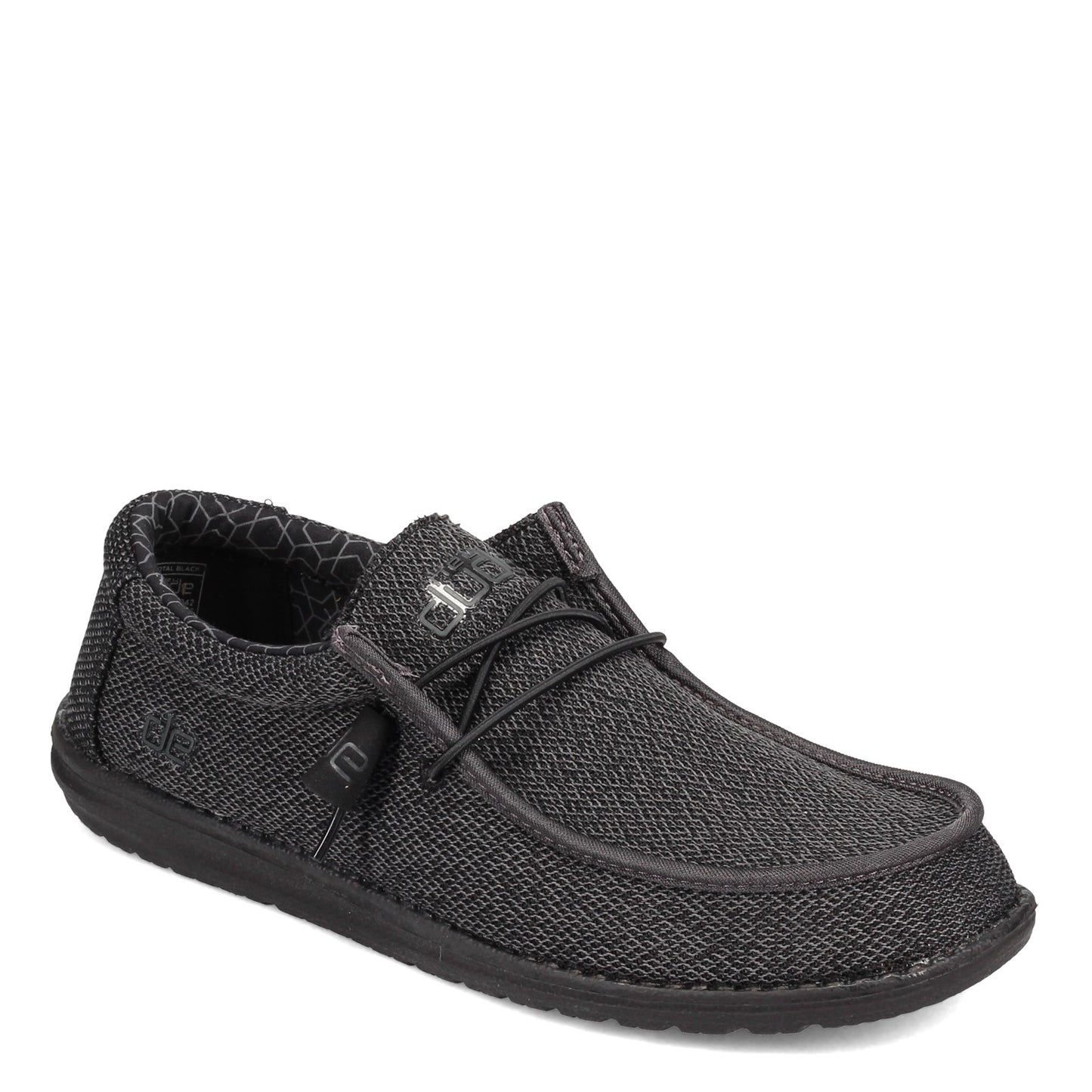 Peltz Shoes Men's Hey Dude Wally Sox Micro Slip-On SOLID BLACK 150204942