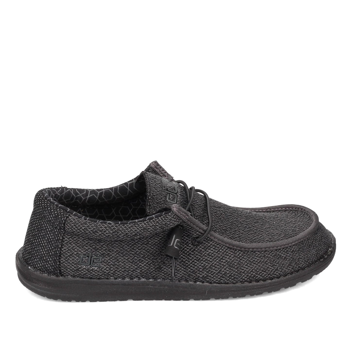 Peltz Shoes Men's Hey Dude Wally Sox Micro Slip-On SOLID BLACK 150204942
