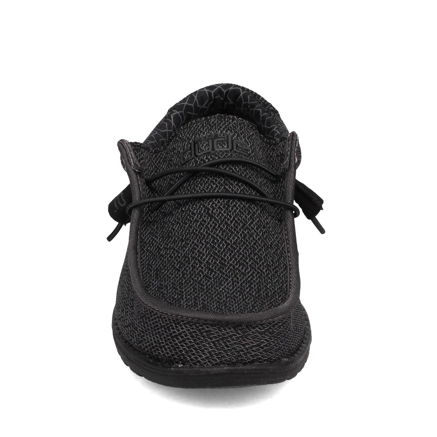 Peltz Shoes Men's Hey Dude Wally Sox Micro Slip-On SOLID BLACK 150204942