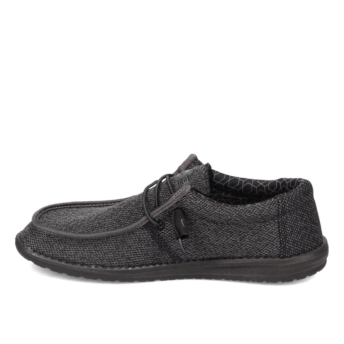 Peltz Shoes Men's Hey Dude Wally Sox Micro Slip-On SOLID BLACK 150204942