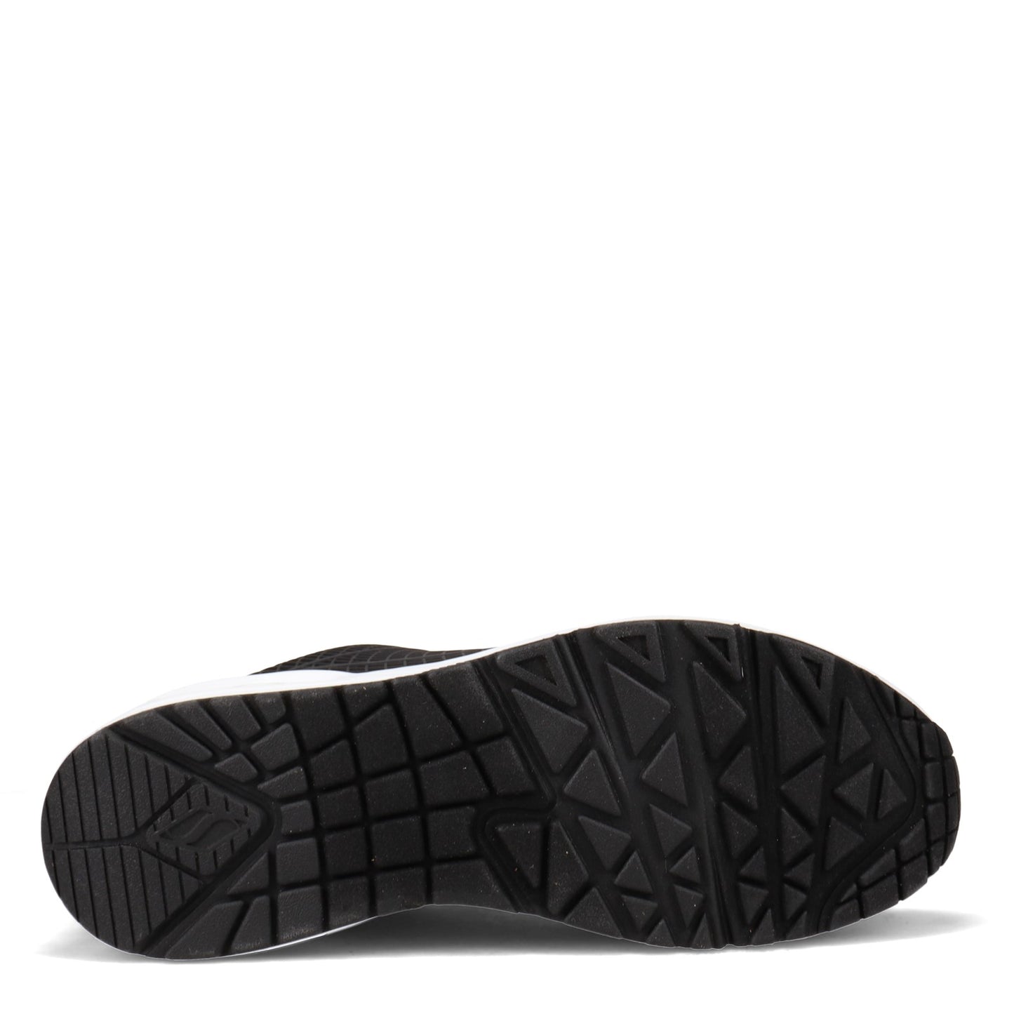 Peltz Shoes Women's Skechers Street Uno - Eye Catching Sneaker Black Multi 155131-BKMT