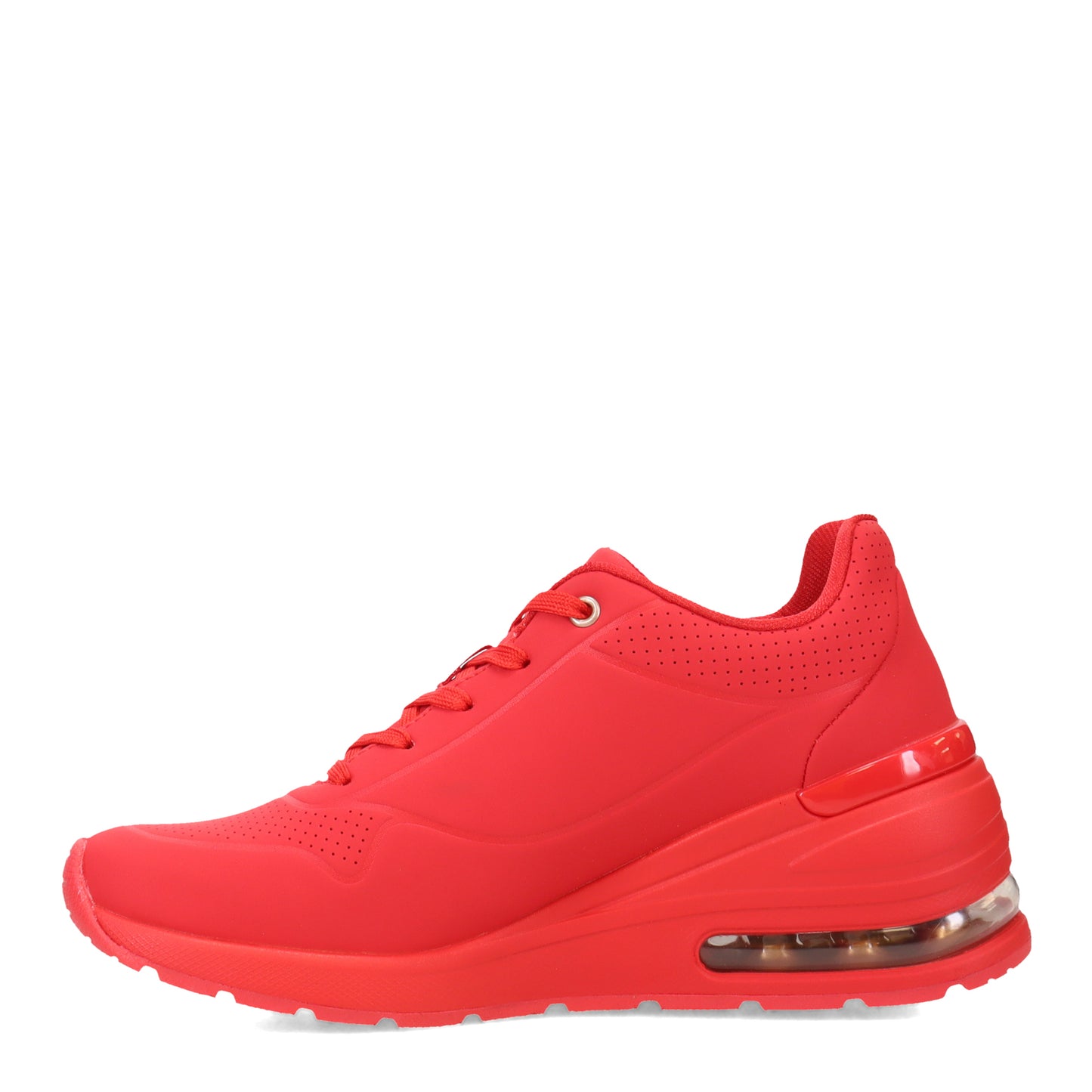 Peltz Shoes Women's Skechers Street Million Air - Elevated Air Sneaker Red 155401-RED