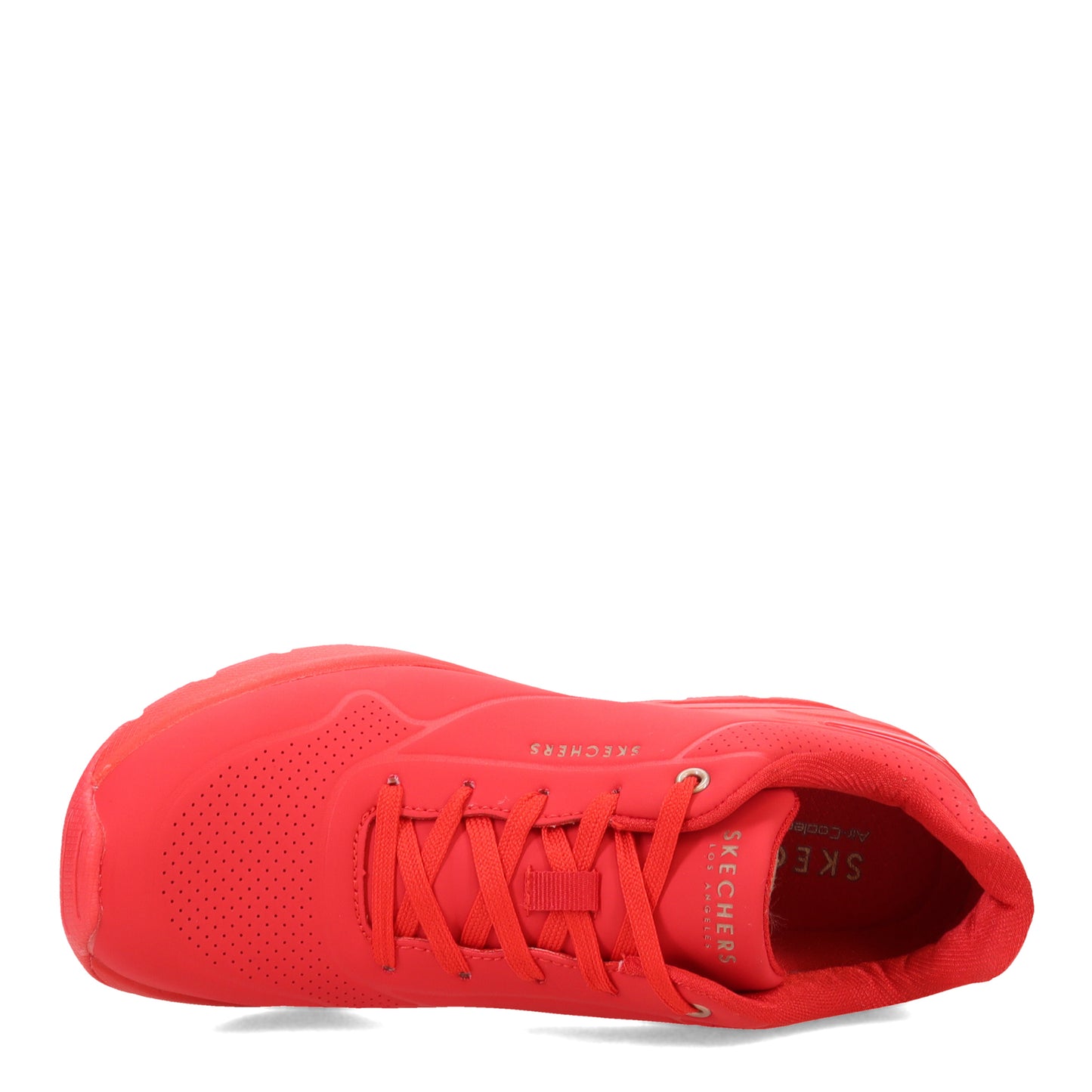 Peltz Shoes Women's Skechers Street Million Air - Elevated Air Sneaker Red 155401-RED