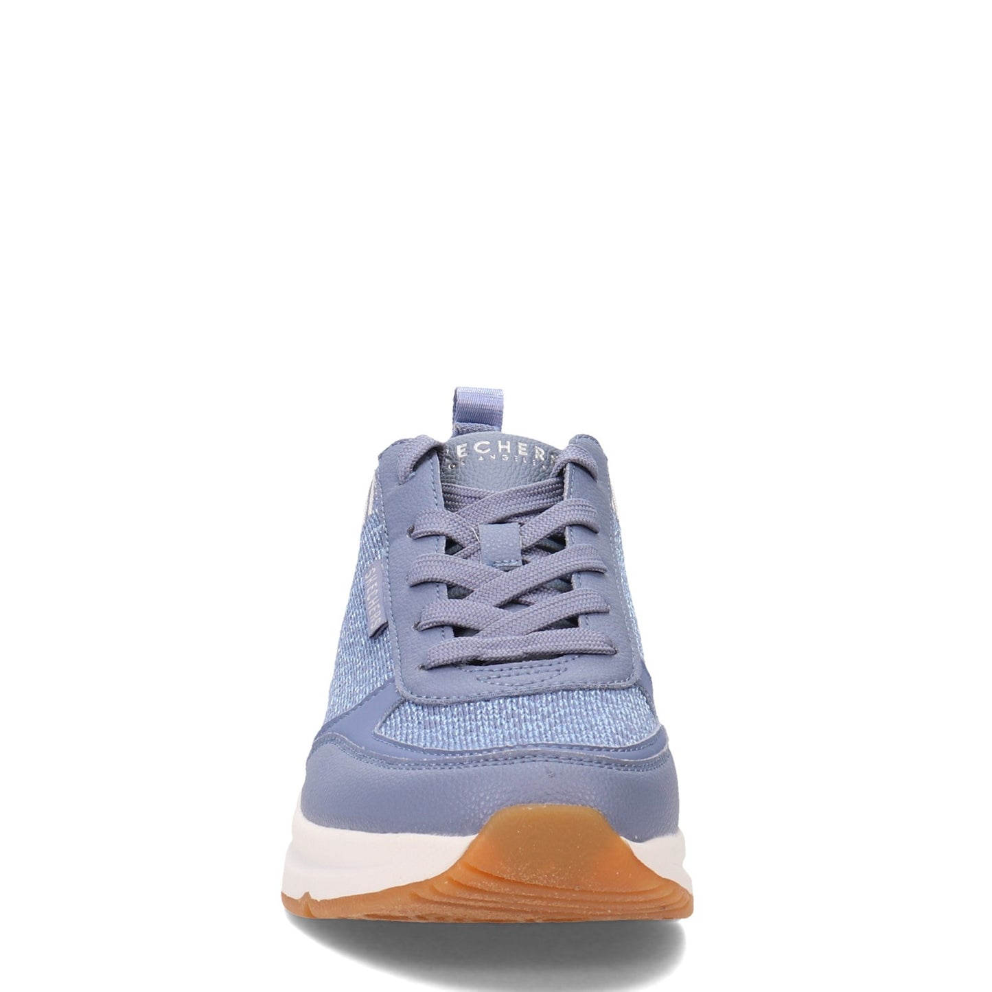 Peltz Shoes Women's Skechers Street Arch Fit: S-Miles - Walk On Sneaker Blue 155565-BLU