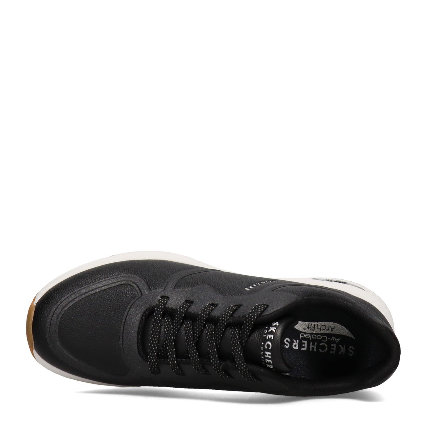 Peltz Shoes Women's Skechers Street Arch Fit: S-Miles - Mile Makers Sneaker Black 155570-BLK