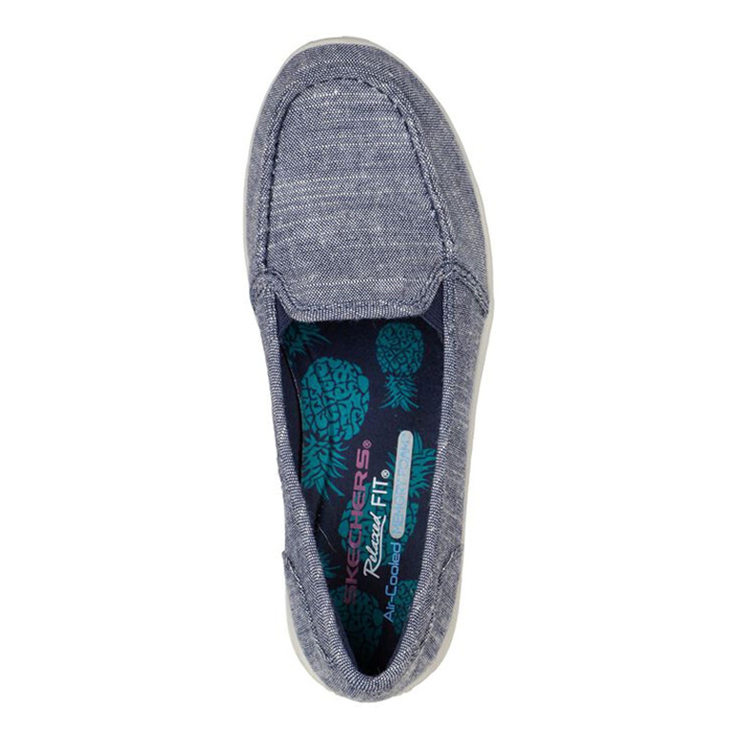 Peltz Shoes Women's Skechers Relaxed Fit: Reggae Fest - Manzanita Slip-On - Wide Width NAVY 158030W-NVY