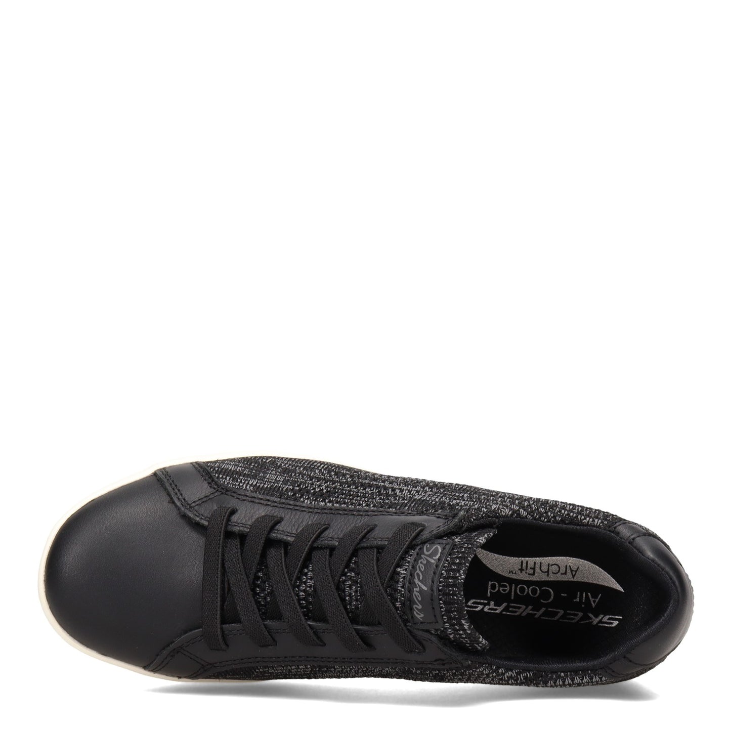 Peltz Shoes Women's Skechers Arch Fit Cup - Confidence Booster Sneaker BLACK 158400-BLK