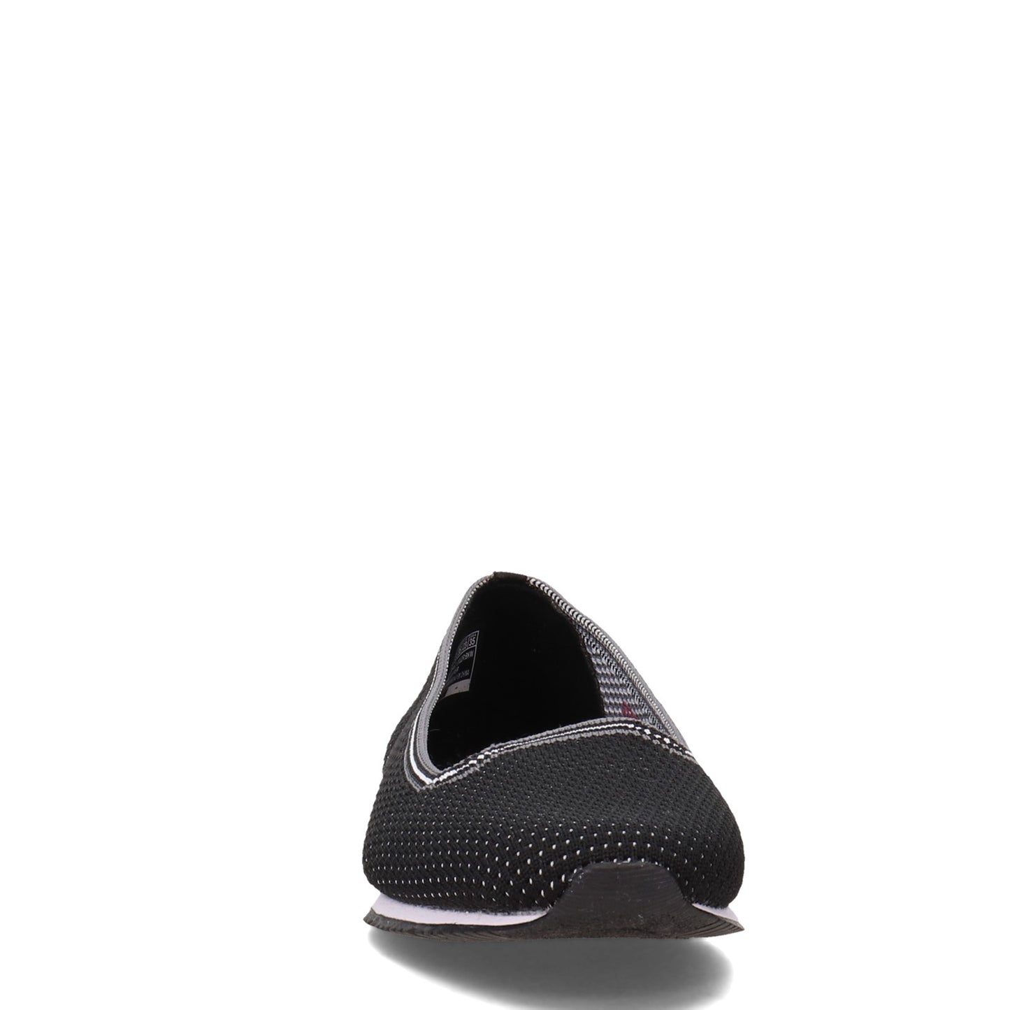 Peltz Shoes Women's Skechers Cleo Jogger - Quick-Wit Slip-On BLACK / WHITE 158462-BKW