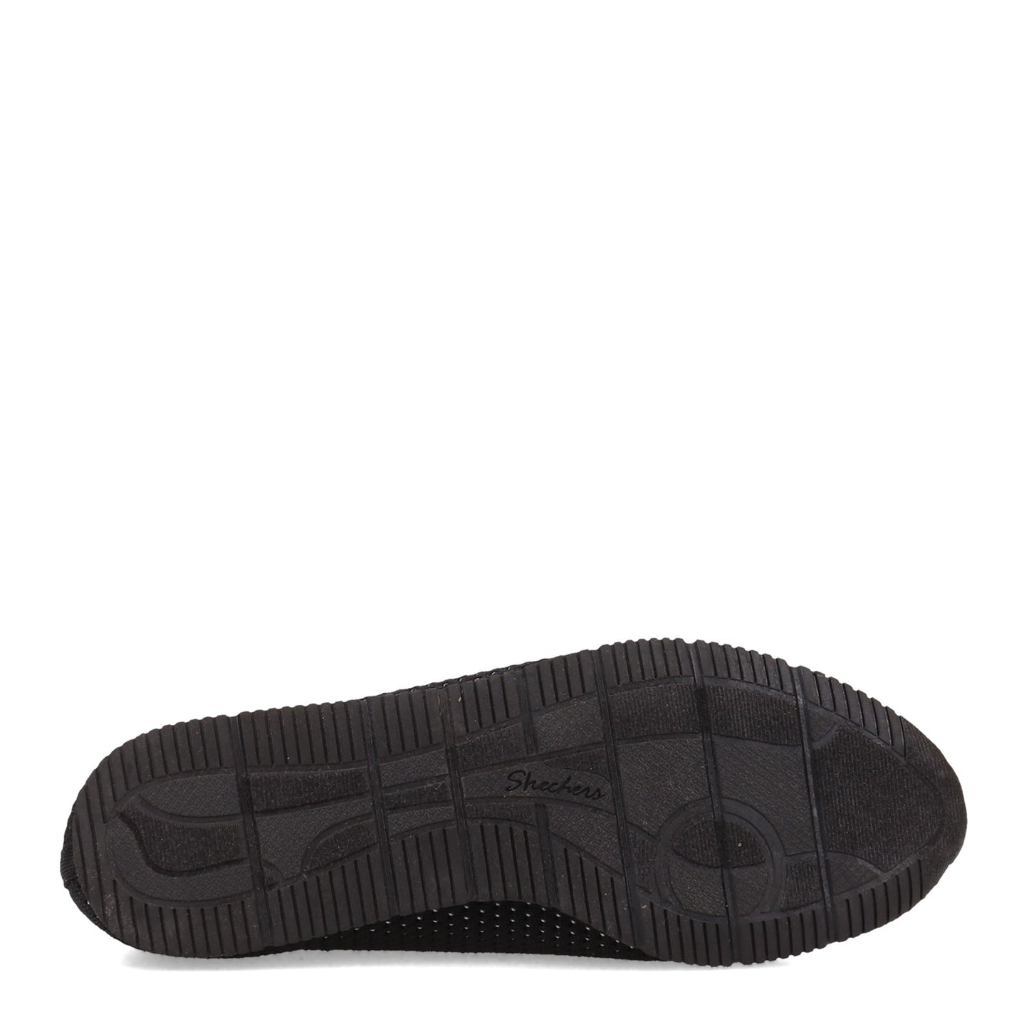 Peltz Shoes Women's Skechers Cleo Jogger - Quick-Wit Slip-On BLACK / WHITE 158462-BKW