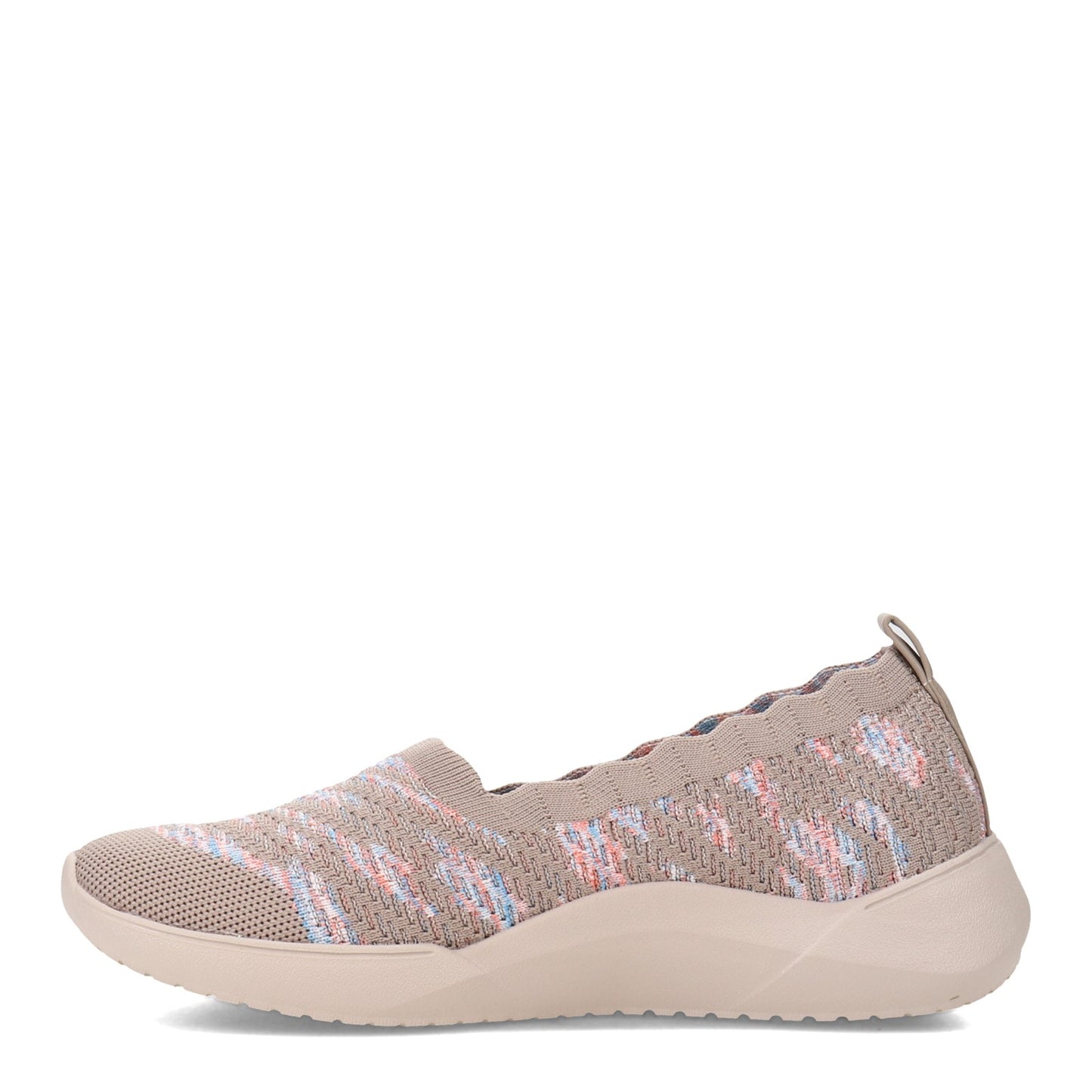 Peltz Shoes Women's Skechers Relaxed Fit: Seager Cup - My Impression Slip-On TAUPE BROWN MULTI 158472-TPMT