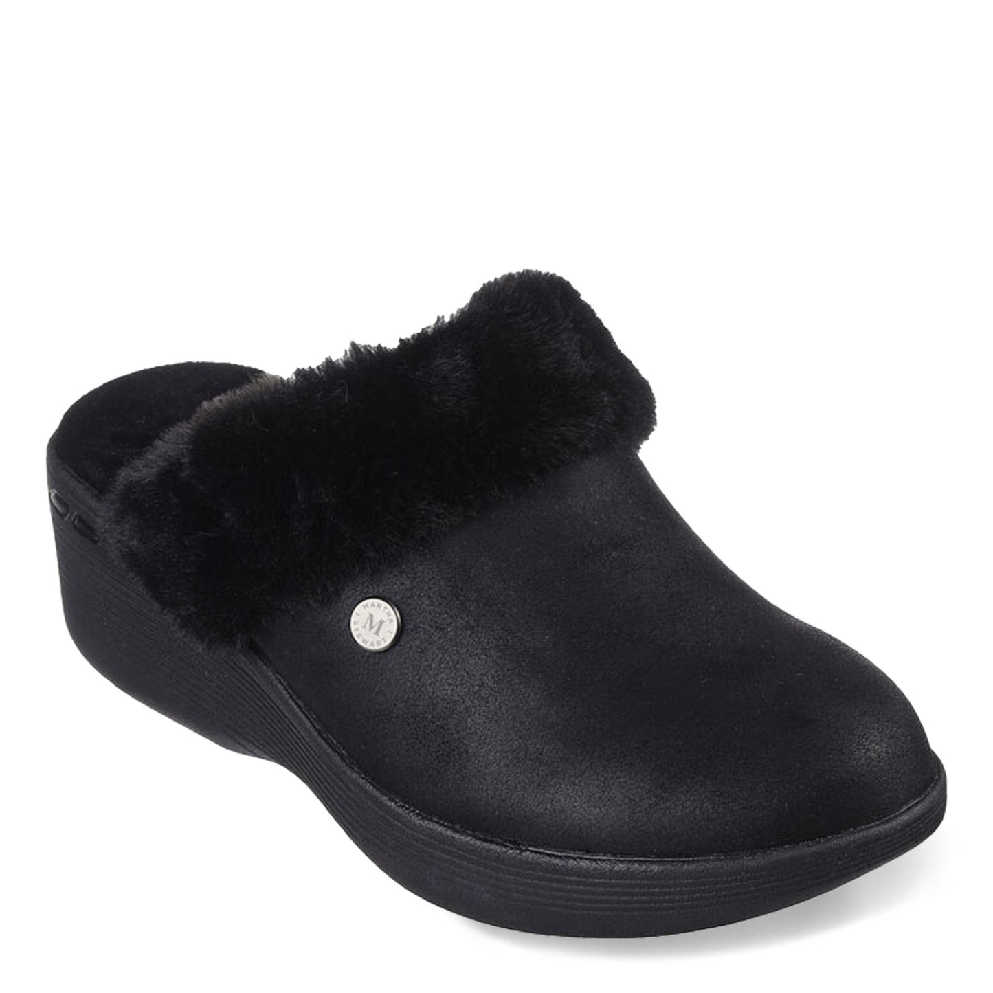 Peltz Shoes Women's Skechers Martha Stewart Pier-Lite Cozy High Clog black 158818-BBK