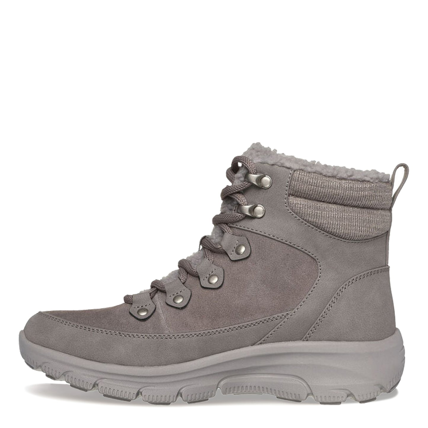 Peltz Shoes Women's Skechers Martha Stewart Easy Going Winter Road Boot Dark Taupe 158832-DKTP