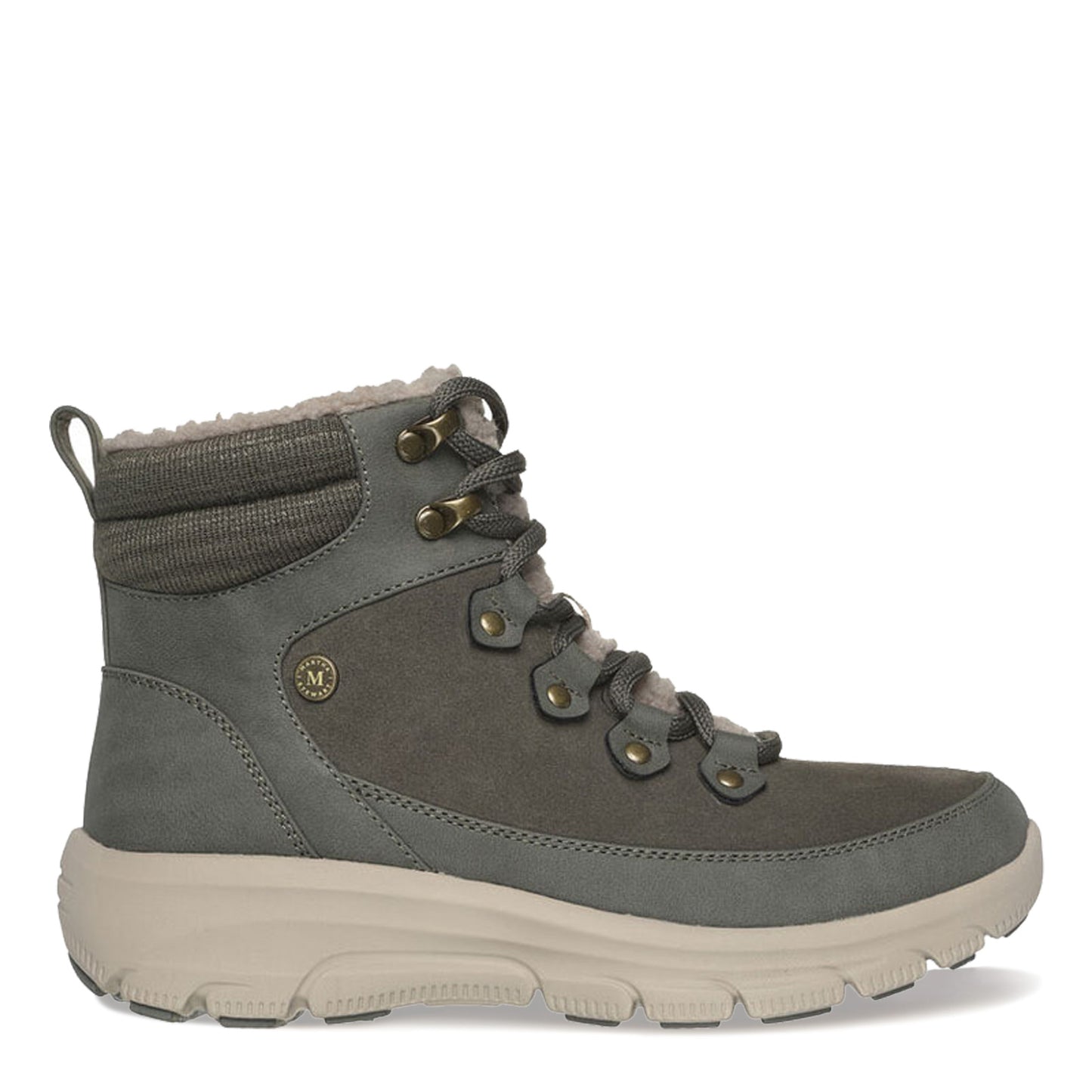 Peltz Shoes Women's Skechers Martha Stewart Easy Going Winter Road Boot OLIVE 158832-OLV