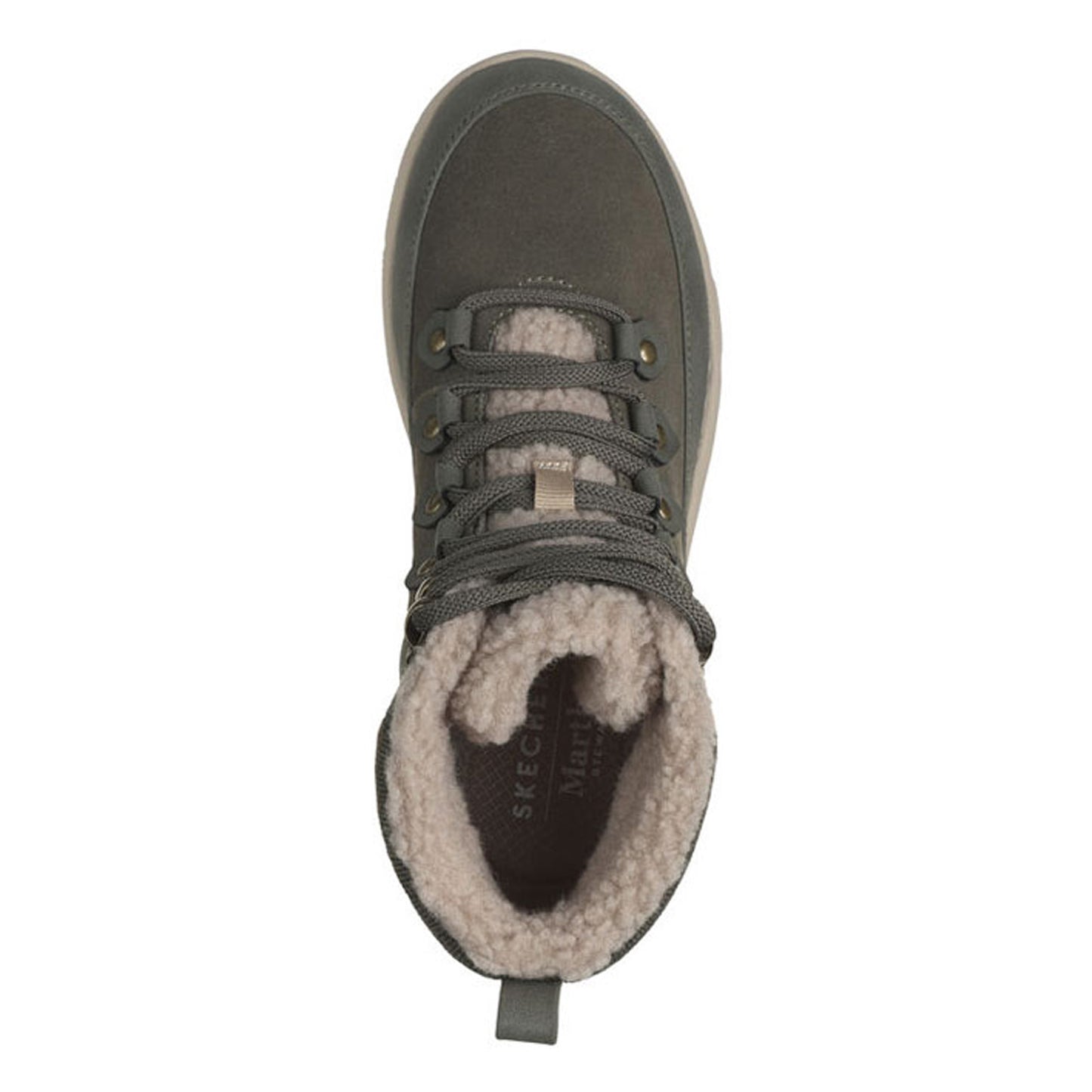 Peltz Shoes Women's Skechers Martha Stewart Easy Going Winter Road Boot OLIVE 158832-OLV