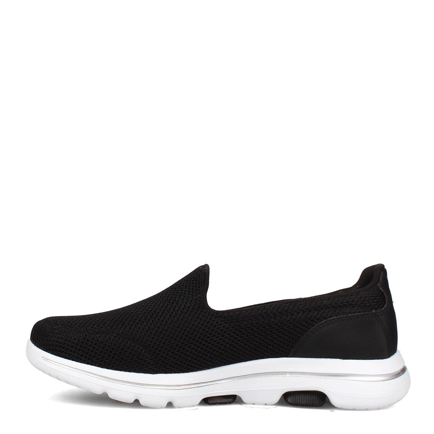 Peltz Shoes Women's Skechers Performance Go Walk 5 Slip-On - Wide Width BLACK / WHITE 15901W-BKW