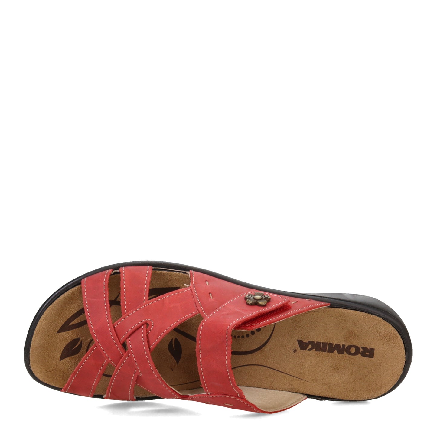 Peltz Shoes Women's Romika Ibiza 99 Slide Sandal HIBISCUS GARDEN 16099-40450
