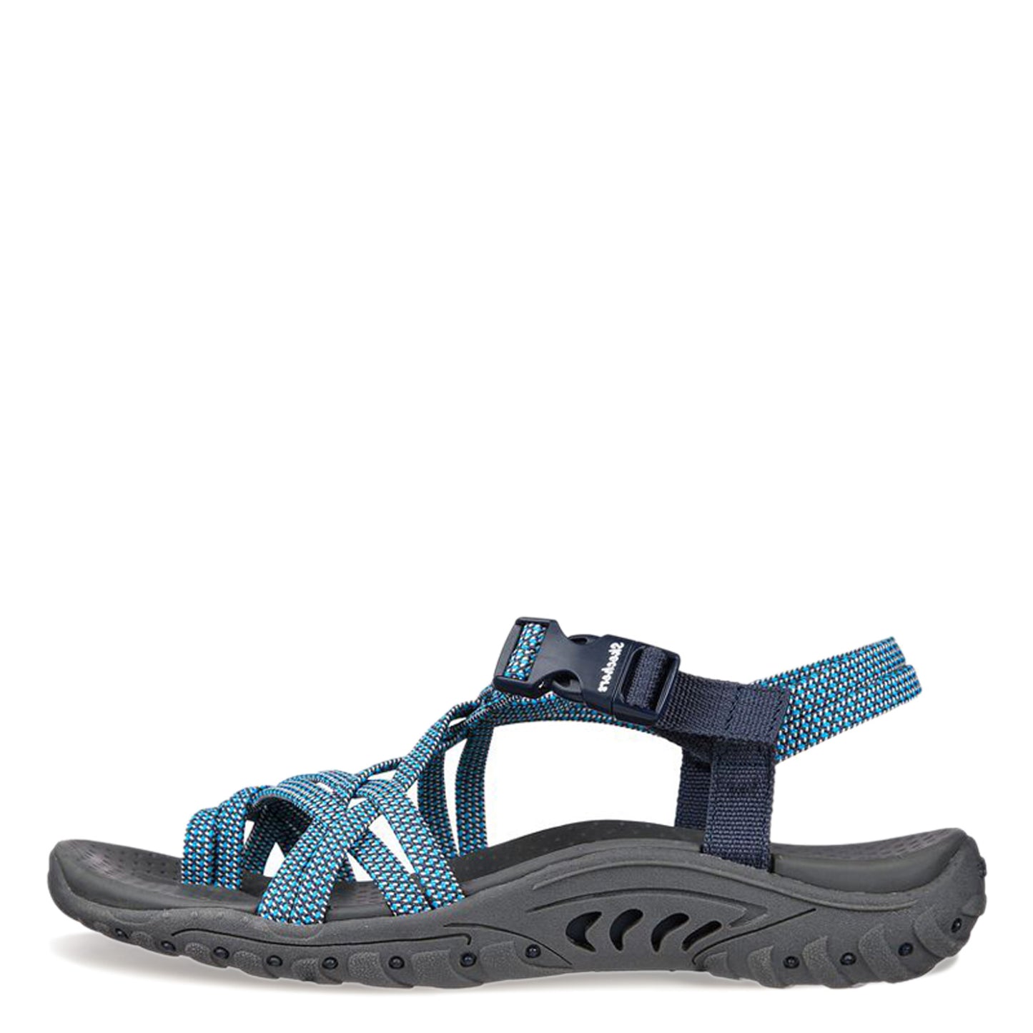 Peltz Shoes Women's Skechers Reggae - Irie Mon Sandal NAVY 163013-BLNV
